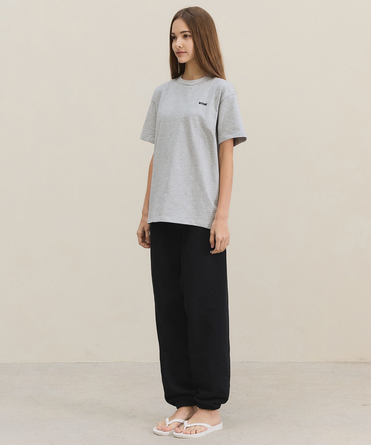 마티레(MTTIRÉ) Basic Logo T-shirt / Gray