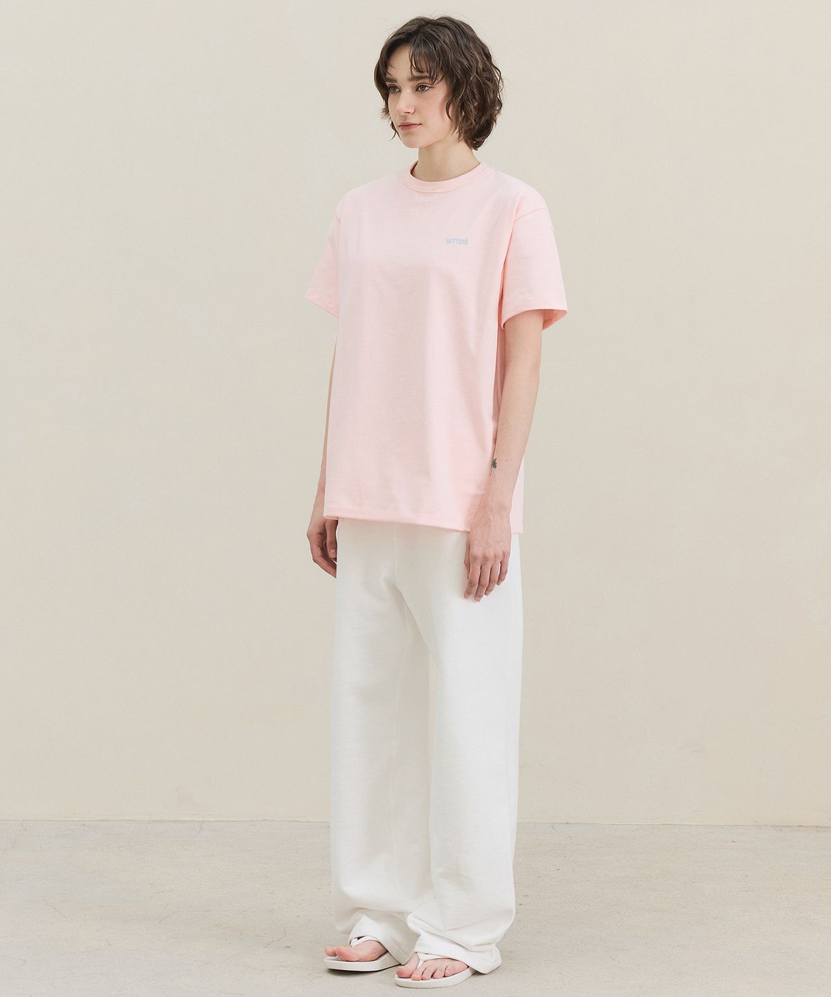 마티레(MTTIRÉ) Basic Logo T-shirt / Pink