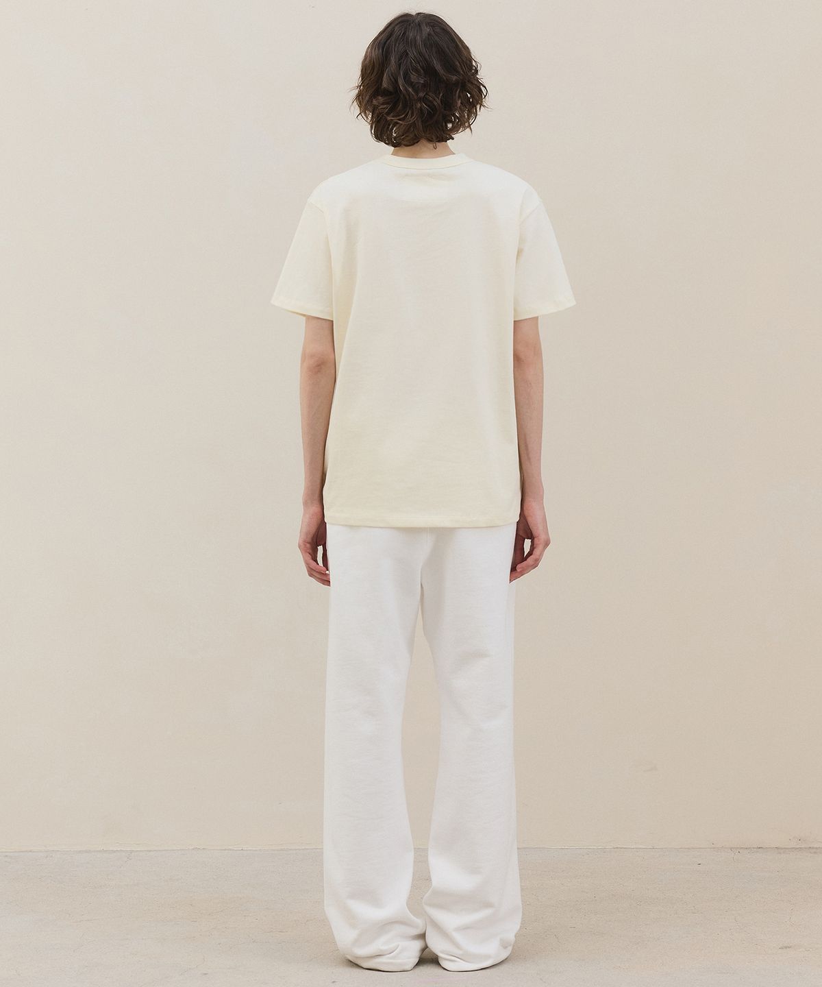 마티레(MTTIRÉ) Basic Logo T-shirt / Light Yellow