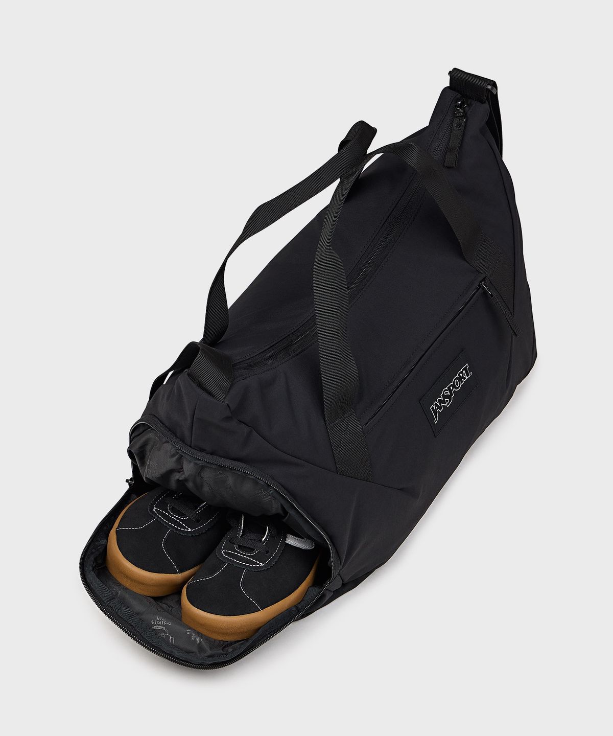 잔스포츠(JANSPORT) 리차지 짐백 미디움 SOFT NYLON BLACK