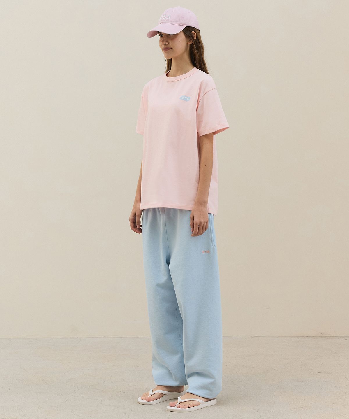 마티레(MTTIRÉ) Stichi Logo T-shirt / Pink