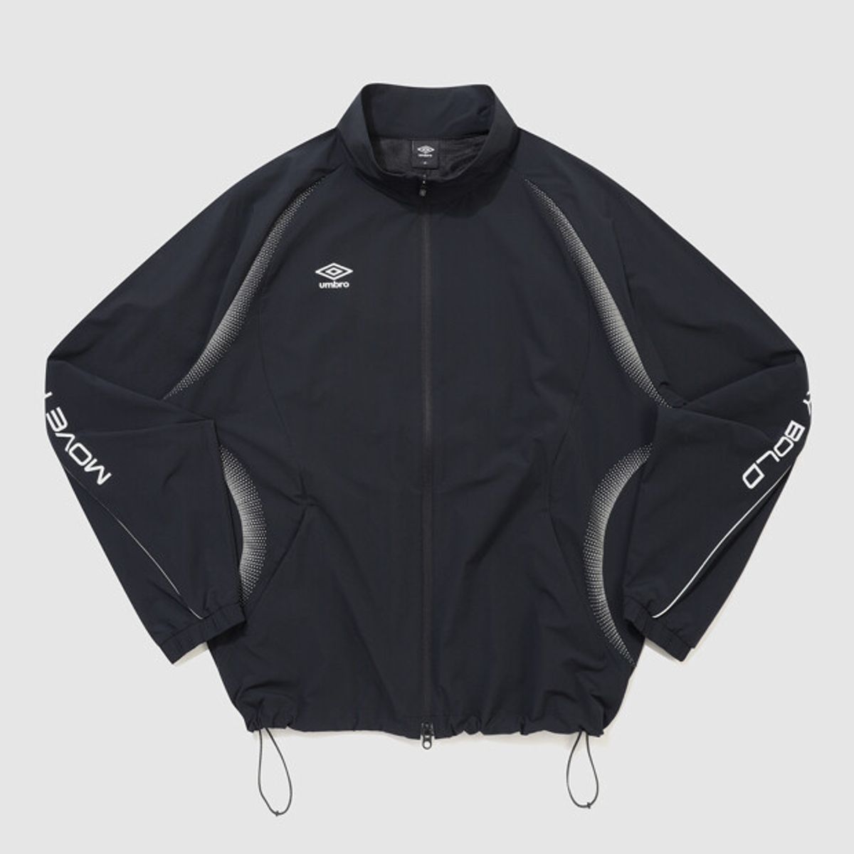 엄브로(UMBRO) [COOLING] 슬로우킥 냉감 스탠넥 바람막이 자켓 블랙 UR221SJK51