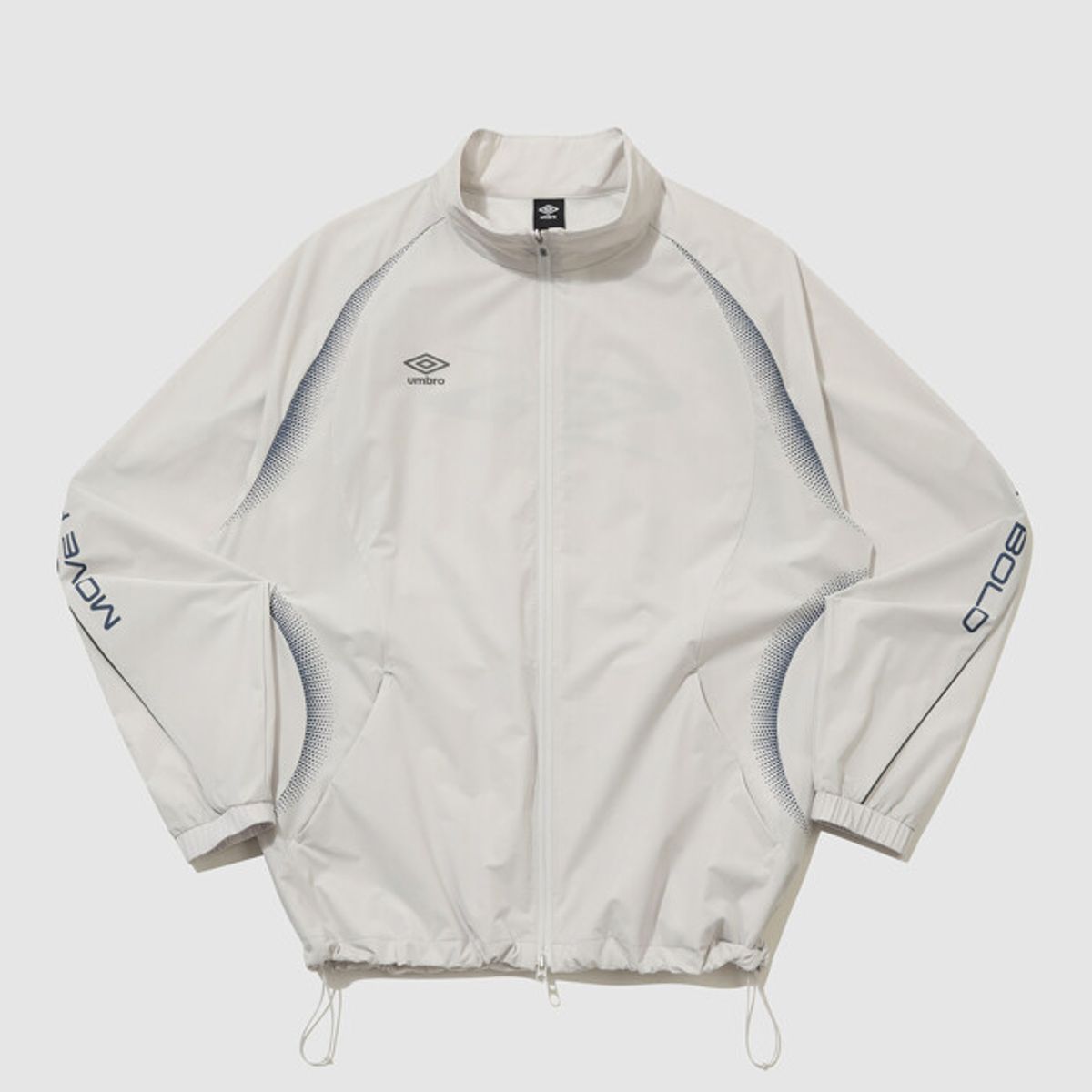 엄브로(UMBRO) [COOLING] 슬로우킥 냉감 스탠넥 바람막이 자켓 라이트 그레이 UR221SJK51