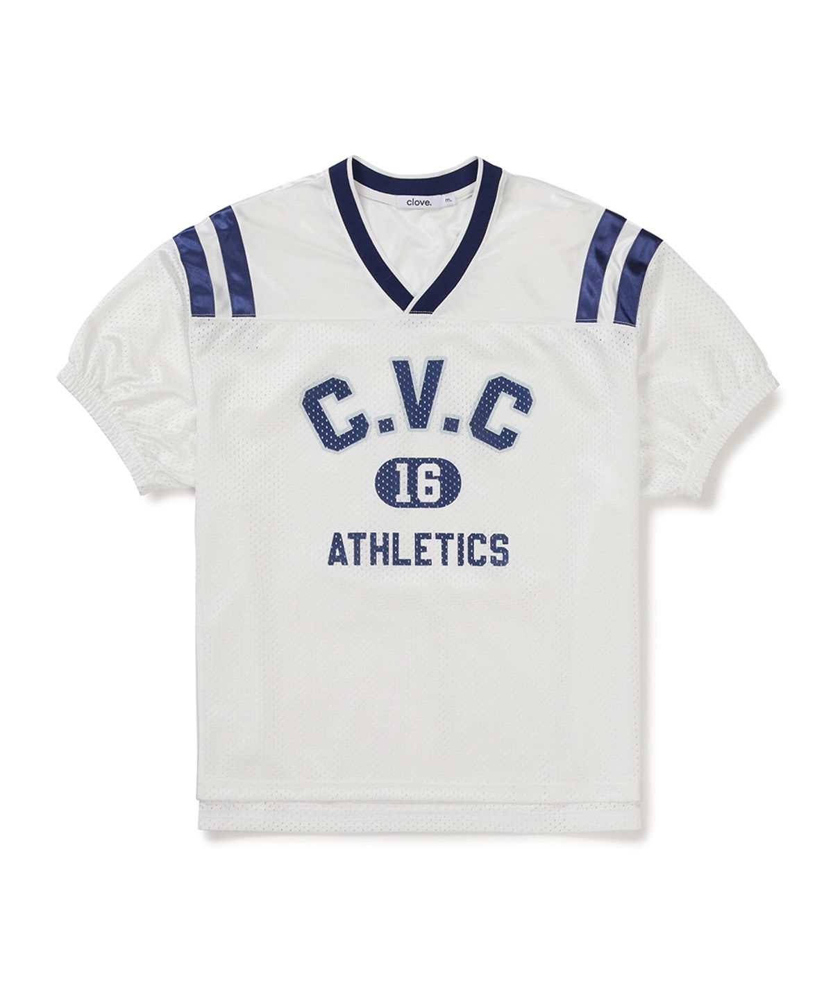 클로브(CLOVE) [26SM clove] Athletic Mesh T-Shirt (White)