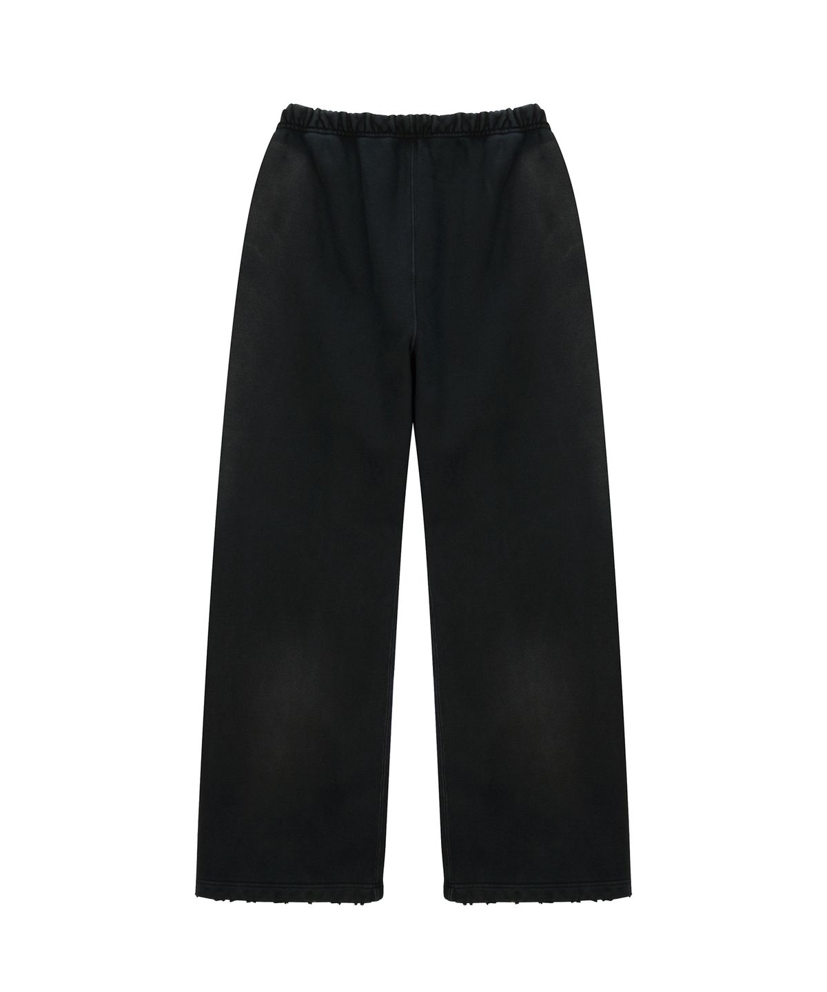 마티레(MTTIRÉ) VTG WASHED STRAIGHT SWEAT PANTS / BLACK