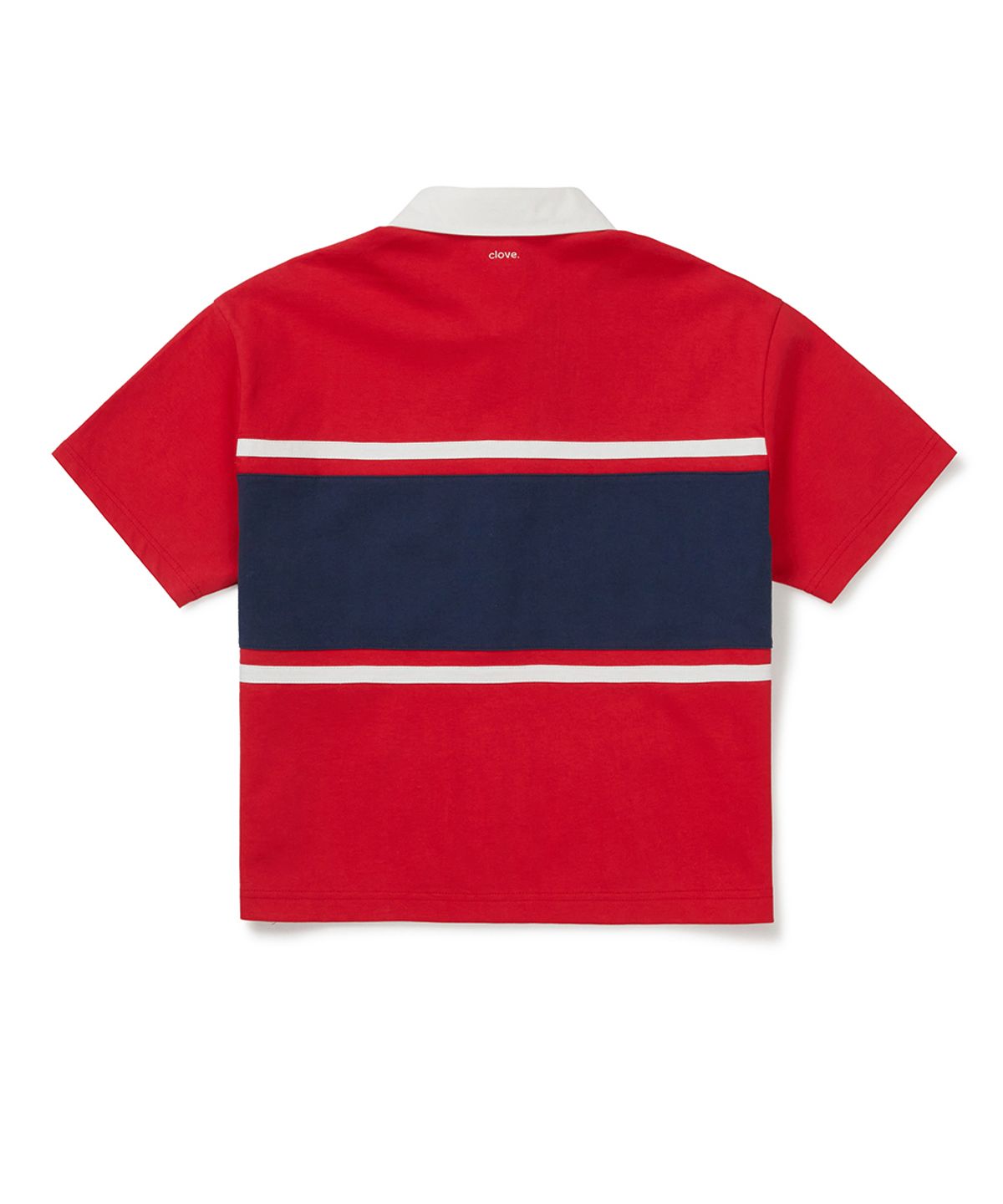 클로브(CLOVE) [26SM clove] Logo Colorblock Polo Shirt (Red)