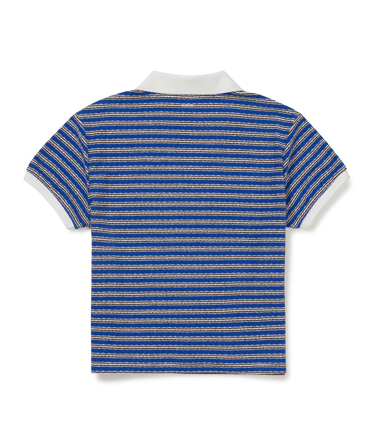 클로브(CLOVE) [26SM clove] Multi Stripe Terry Polo Shirt (Blue)