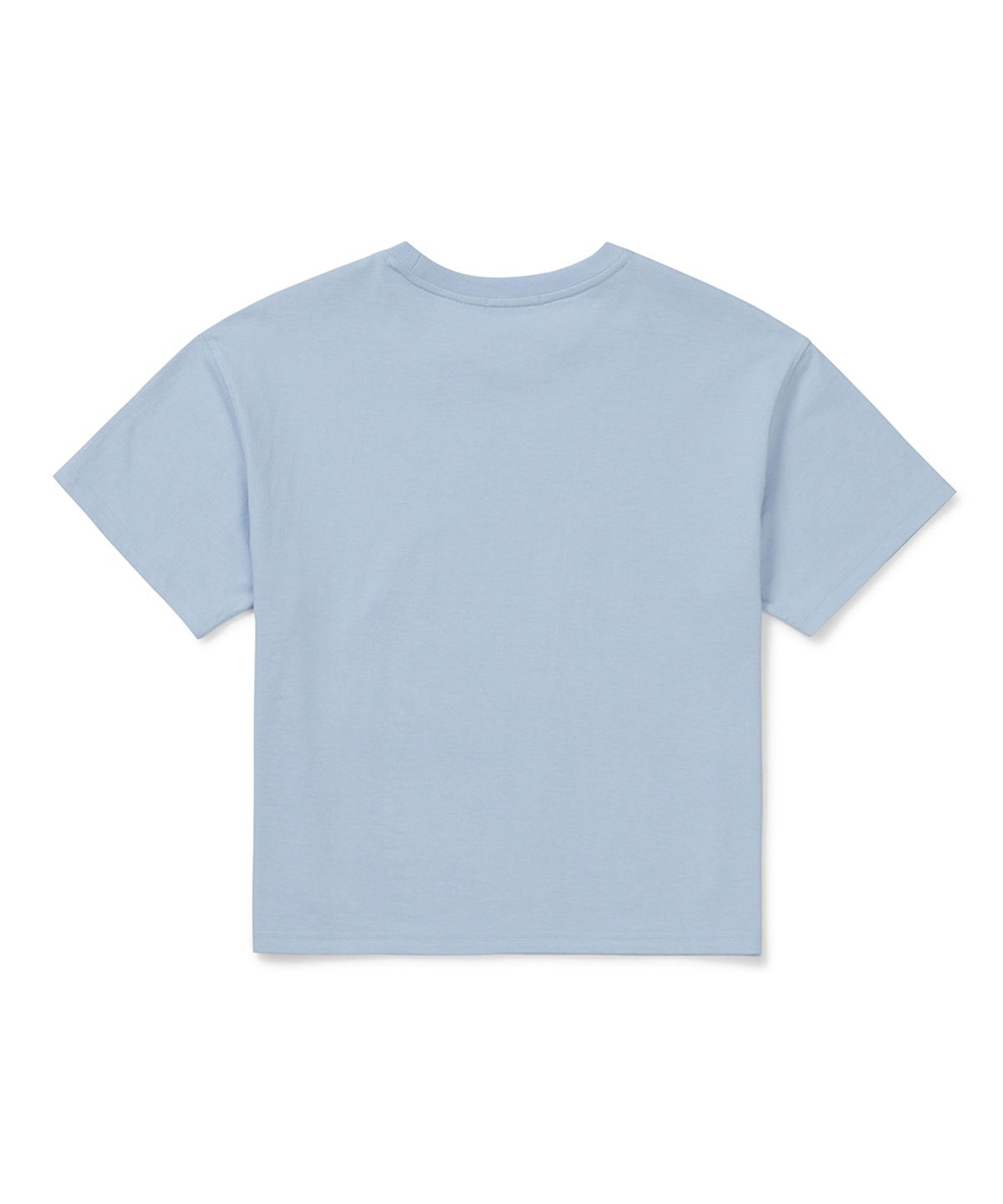클로브(CLOVE) [26SM clove] Varsity Graphic Crop T-Shirt (Light Blue)