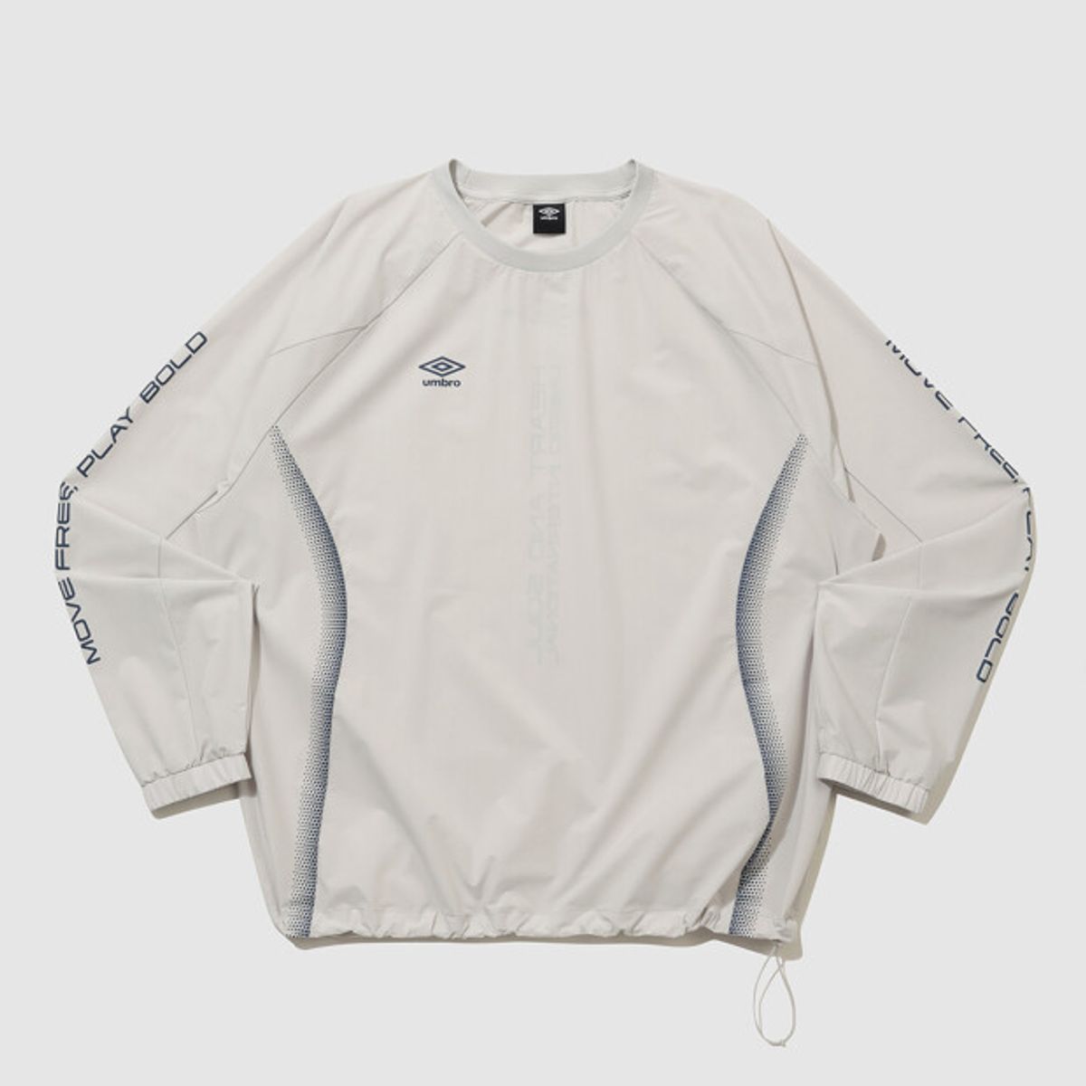 엄브로(UMBRO) [COOLING] 슬로우킥 냉감 긴팔 피스테 라이트 그레이 UR221SWT52