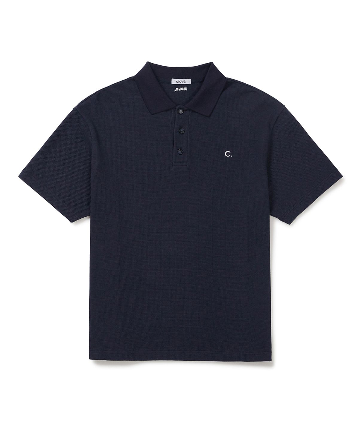 클로브(CLOVE) [26SM clove] Waffle Polo T-Shirt_Men (Navy)