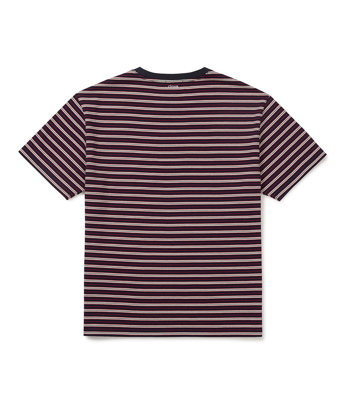클로브(CLOVE) [26SM clove] Stripe Logo T-Shirt_Men (Navy)