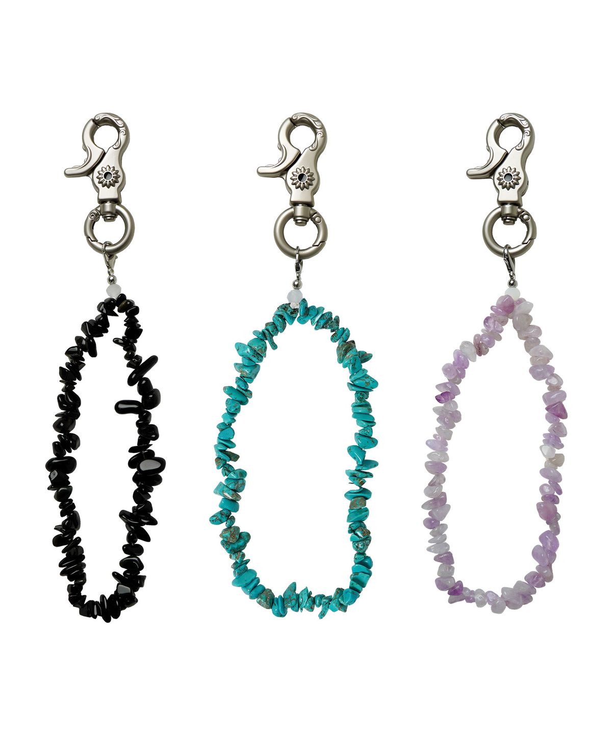 스칼렛또(SCALETTO) RA010 Unique Natural Gemstone Keyring