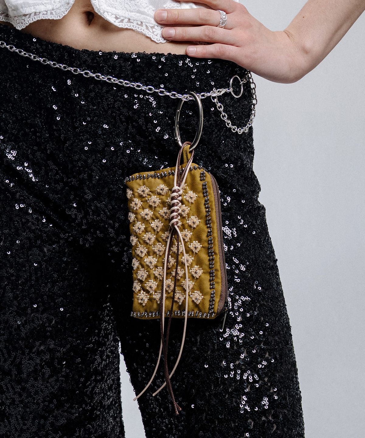 스칼렛또(SCALETTO) RA011 Beaded Textile Keyring
