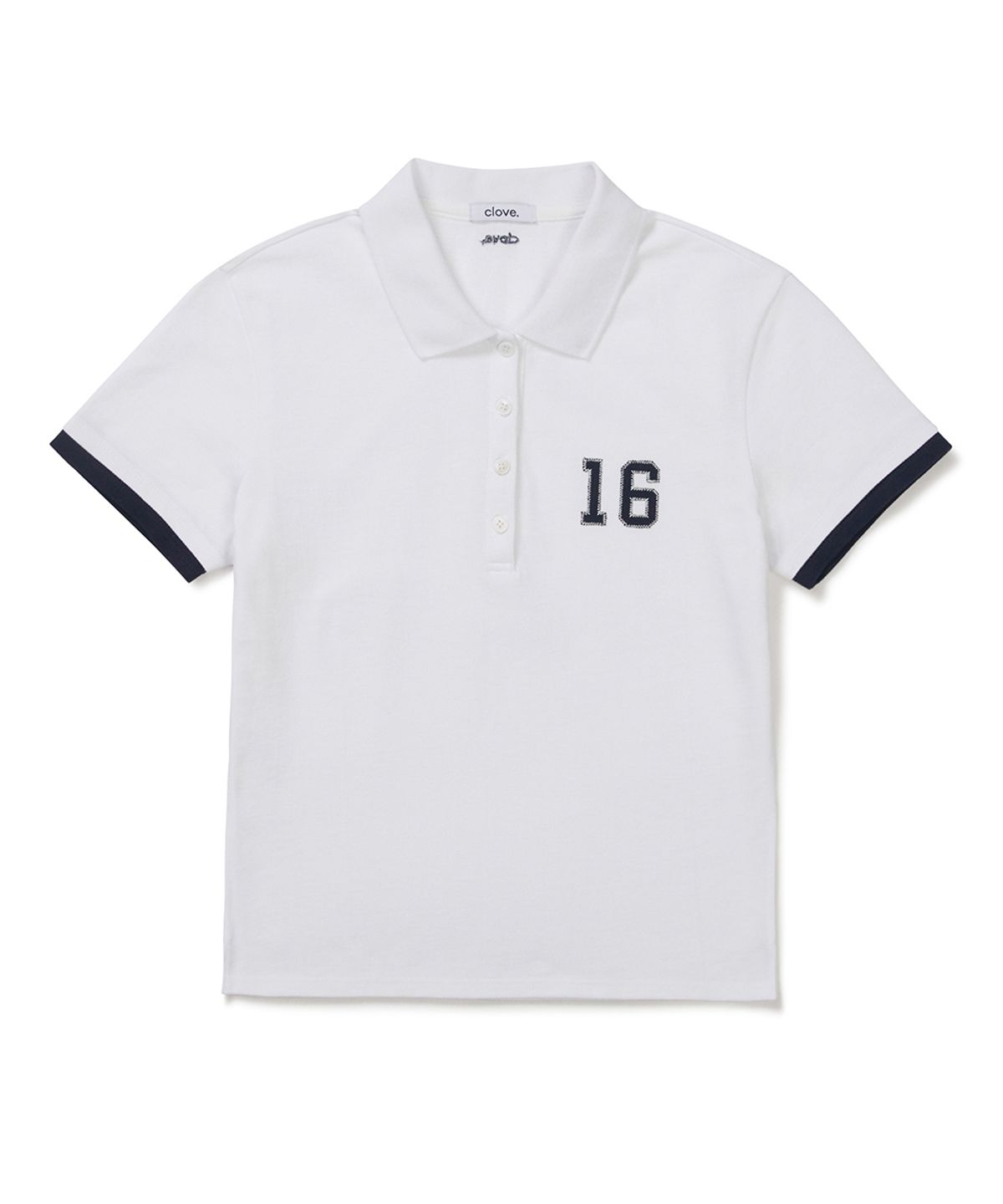 클로브(CLOVE) [26SM clove] Numbering Slim Pique T-Shirt (White)