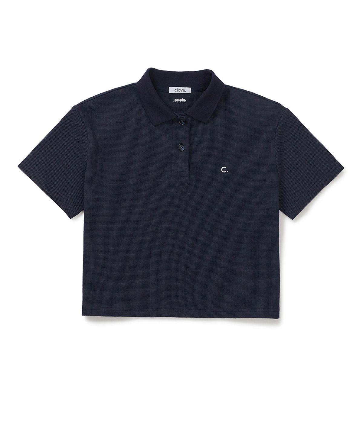 클로브(CLOVE) [26SM clove] Waffle Polo T-Shirt (Navy)