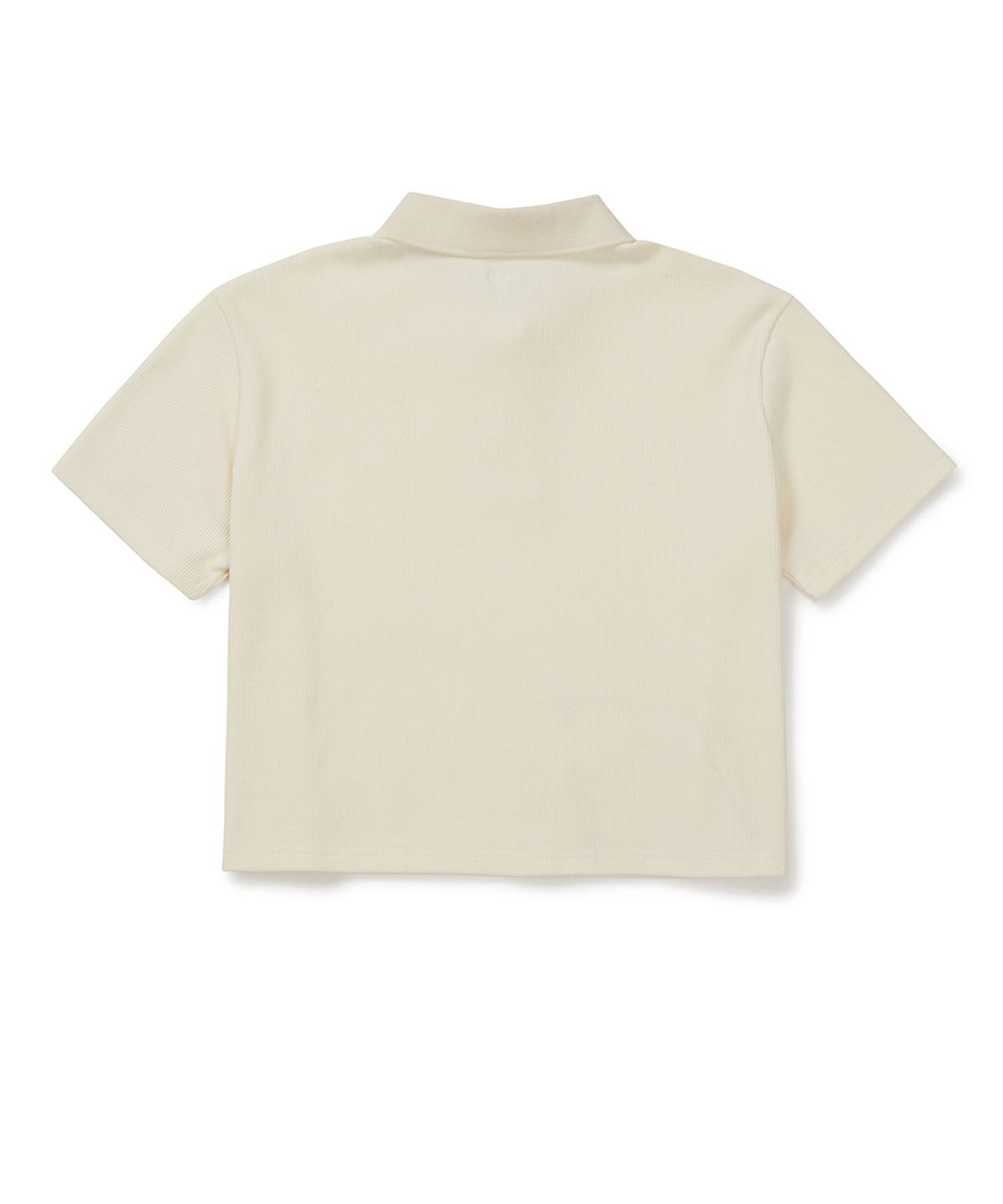 클로브(CLOVE) [26SM clove] Waffle Polo T-Shirt (Cream)