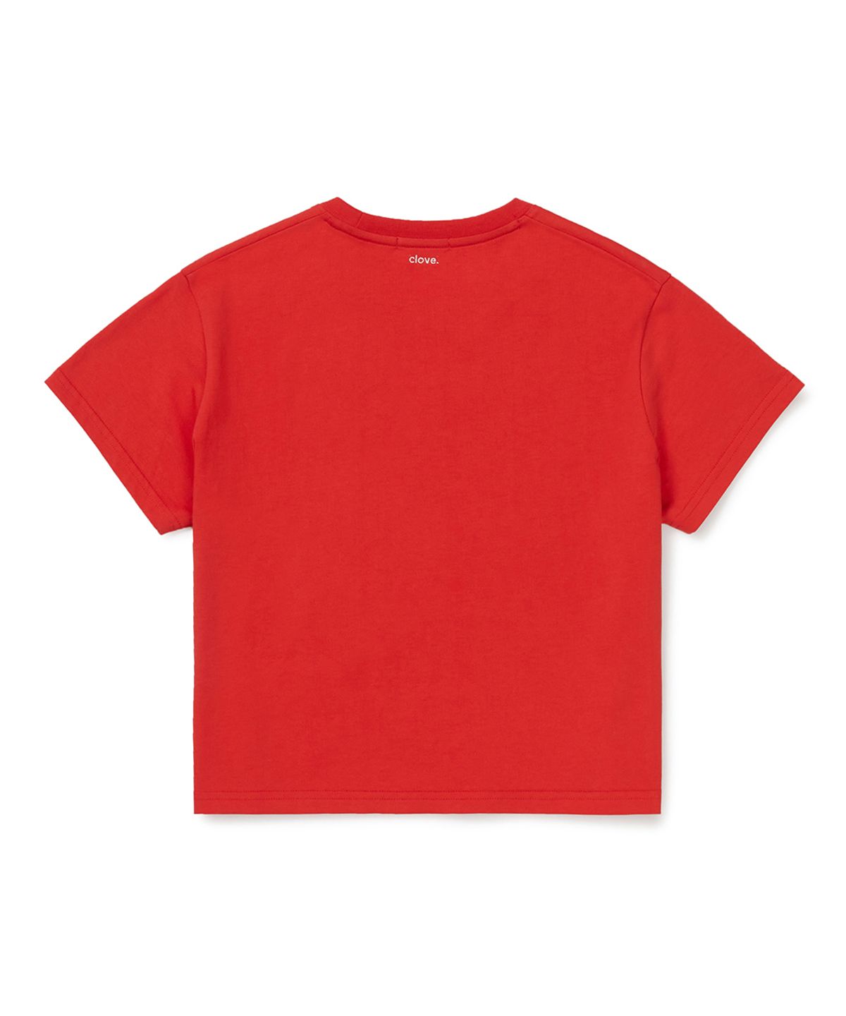 클로브(CLOVE) [26SM clove] Basic Crop T-Shirt (Red)