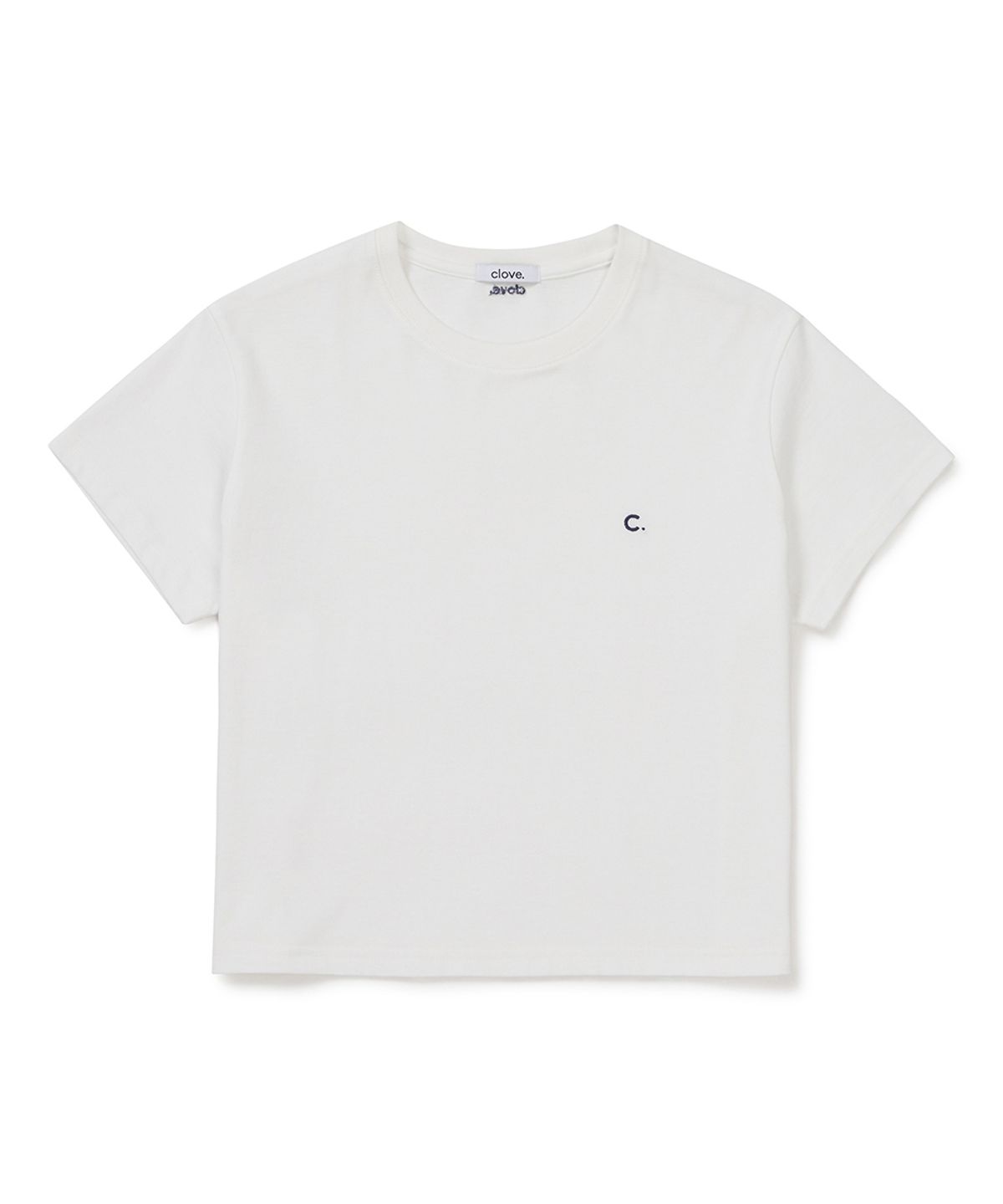 클로브(CLOVE) [26SM clove] Basic Crop T-Shirt (White)