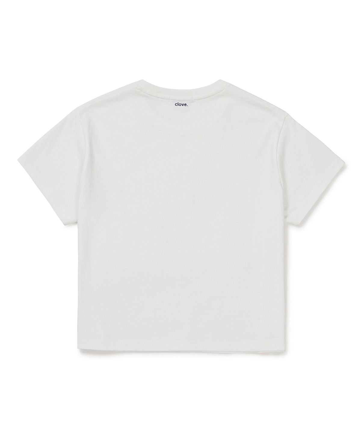 클로브(CLOVE) [26SM clove] Basic Crop T-Shirt (White)