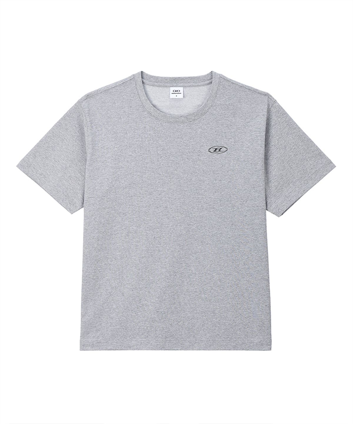 본투윈(BORN TO WIN) SILVER B BASIC T-SHIRTS [MELANGE GREY]
