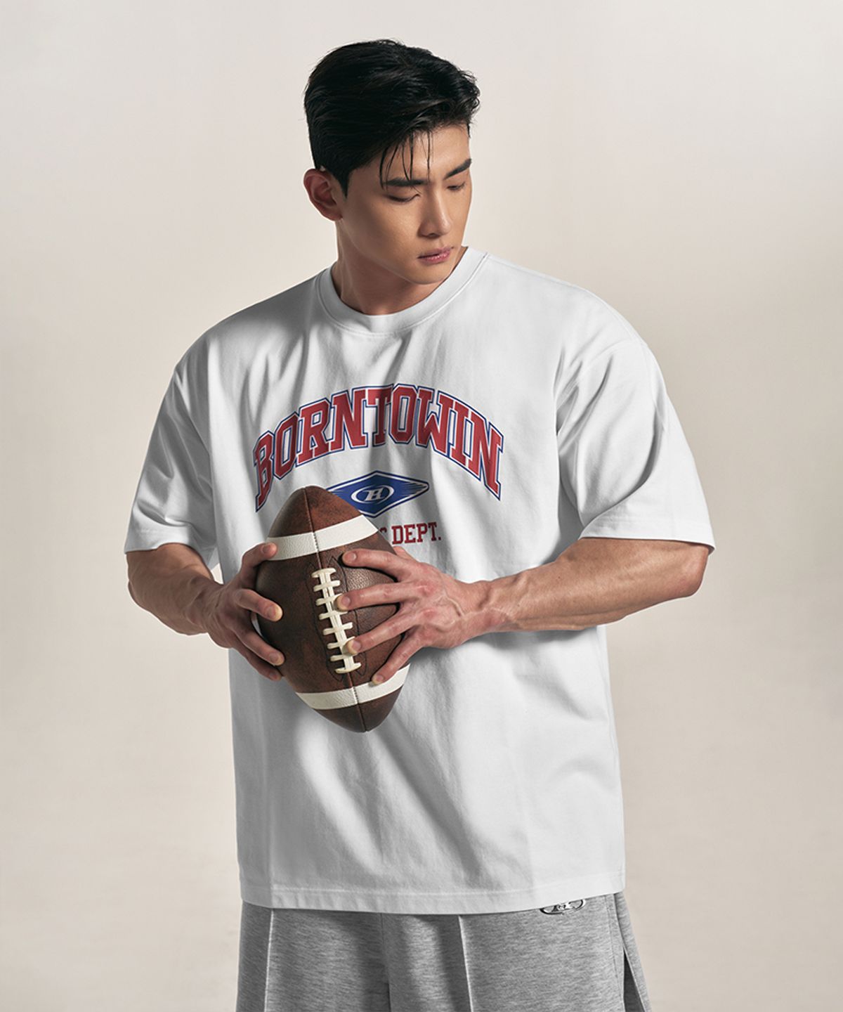 본투윈(BORN TO WIN) BORNTOWIN ARCH LOGO T-SHIRTS [WHITE]