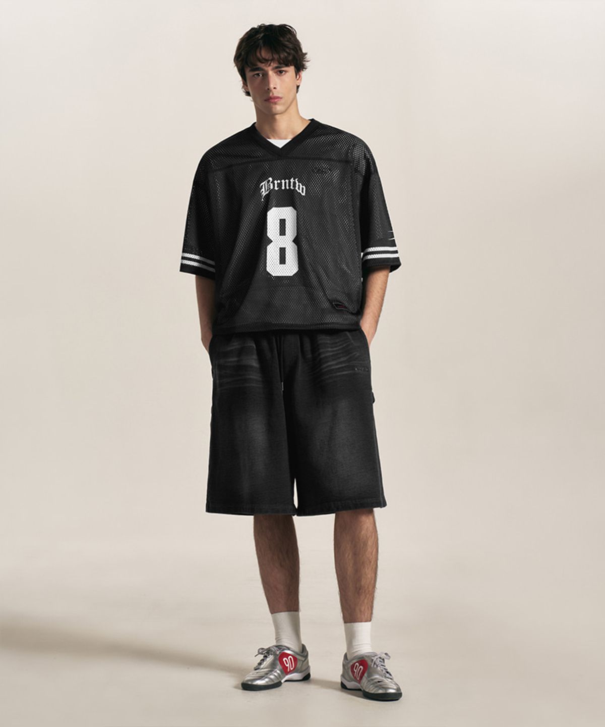 본투윈(BORN TO WIN) FULL MESH JERSEY T-SHIRTS [BLACK]
