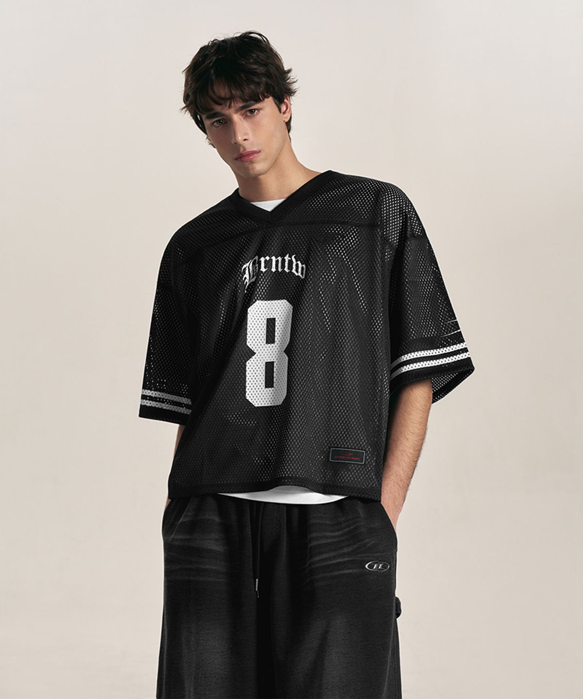 본투윈(BORN TO WIN) FULL MESH JERSEY T-SHIRTS [BLACK]