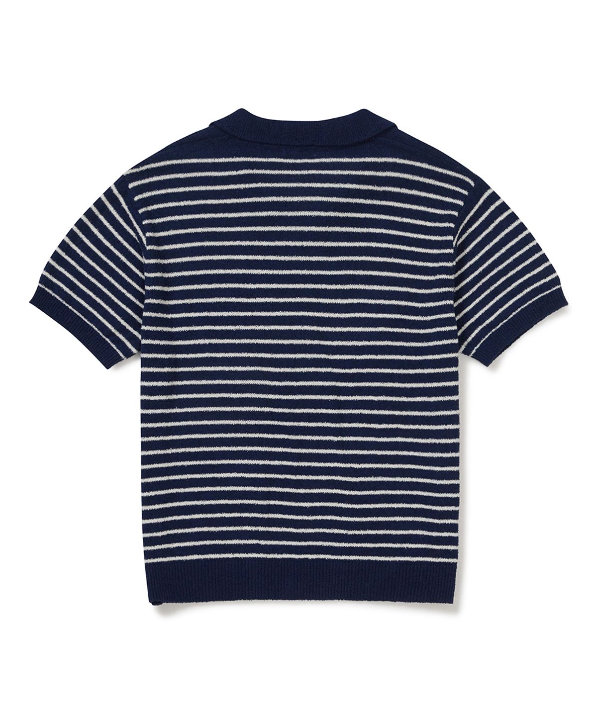 클로브(CLOVE) [26SM clove] Stripe Boucle Collar Knit_Men (Navy)