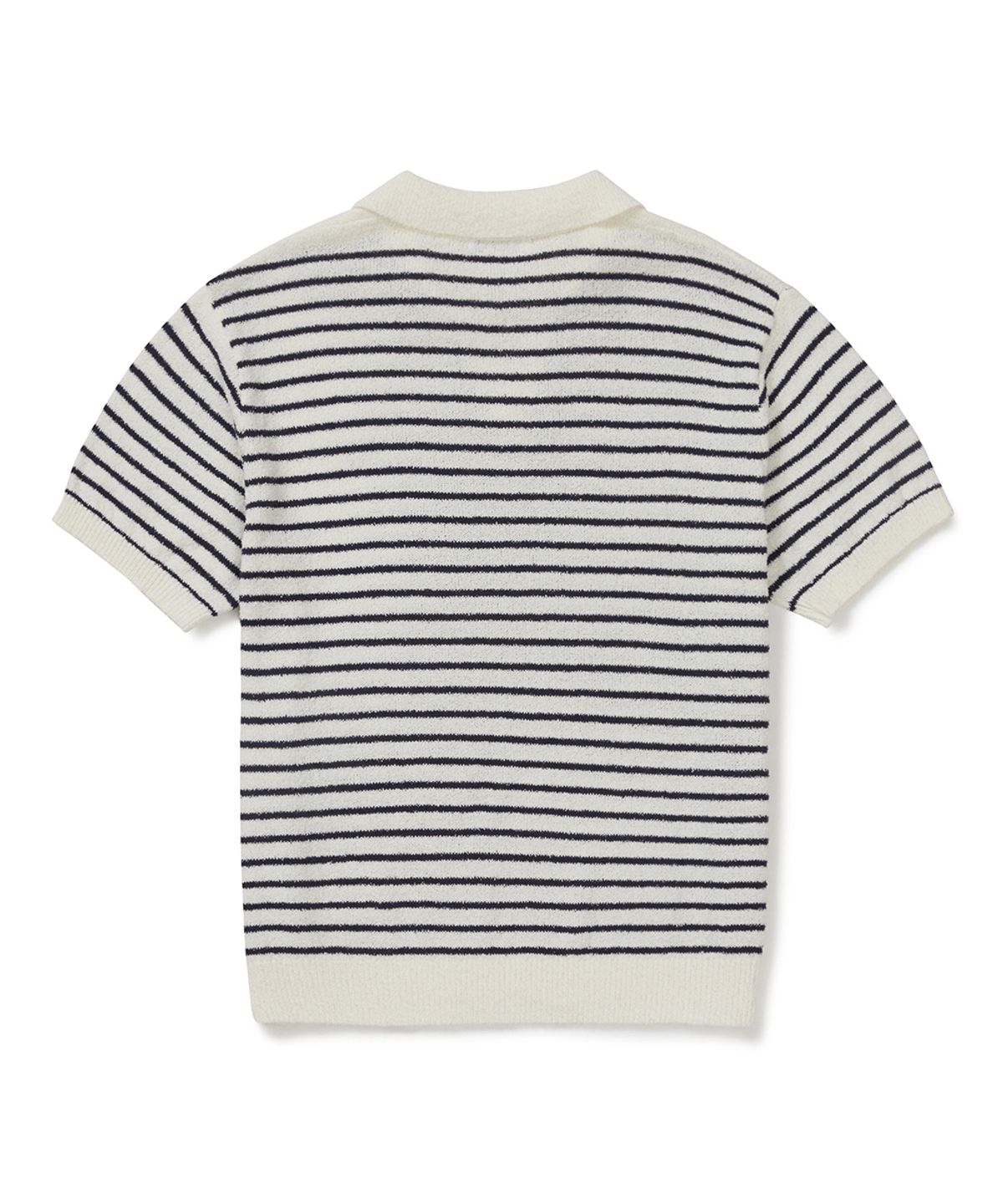 클로브(CLOVE) [26SM clove] Stripe Boucle Collar Knit_Men (Ivory)