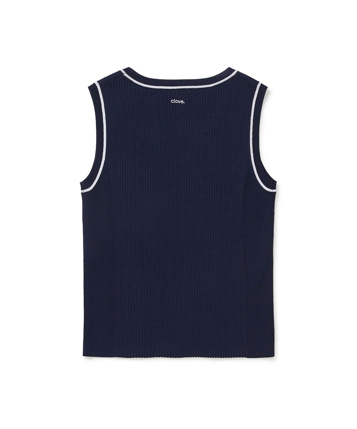 클로브(CLOVE) [26SM clove] Sleeveless Knit top (Navy)