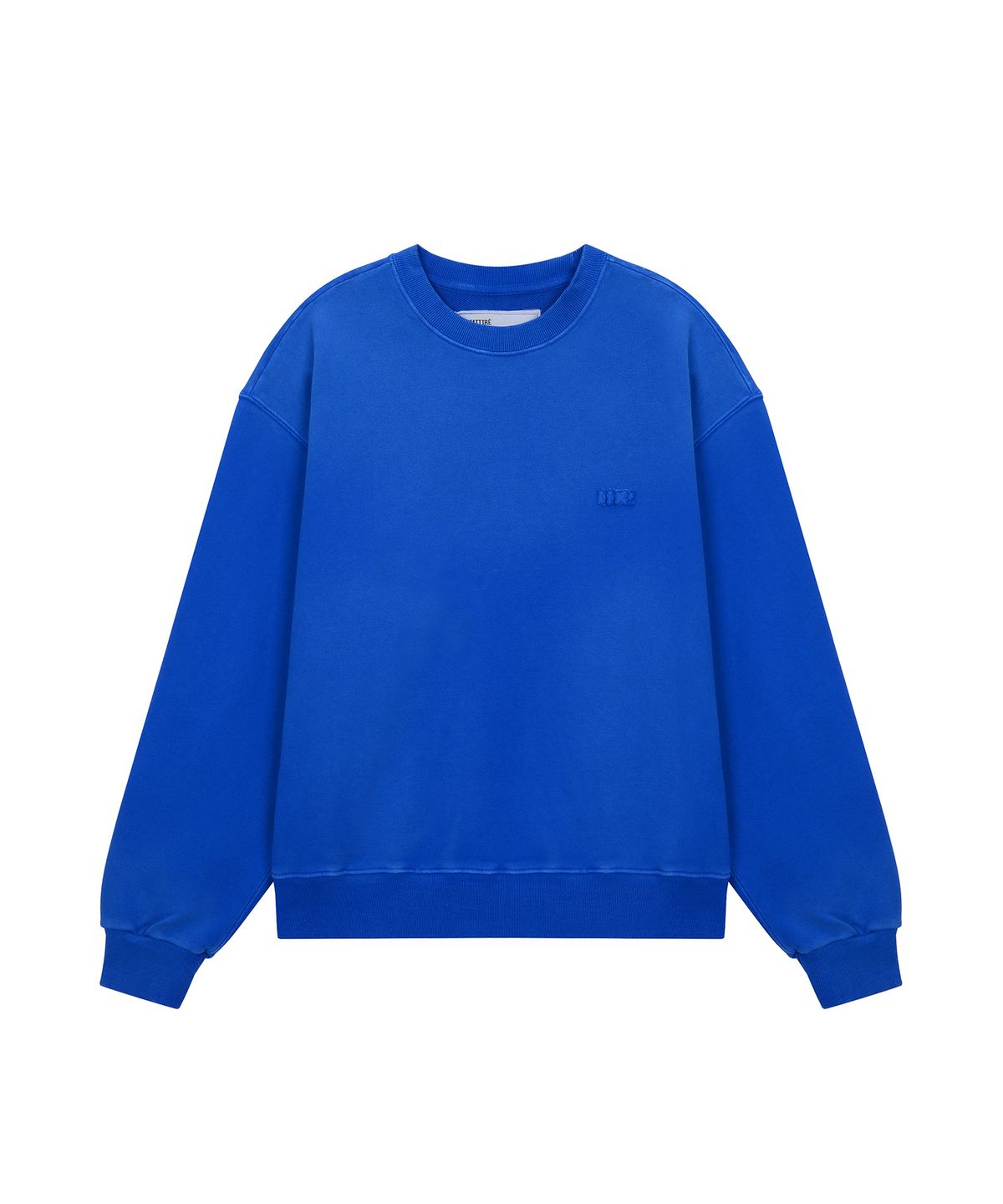 마티레(MTTIRÉ) ME WASHED OVERLAY SWEATSHIRT / BLUE