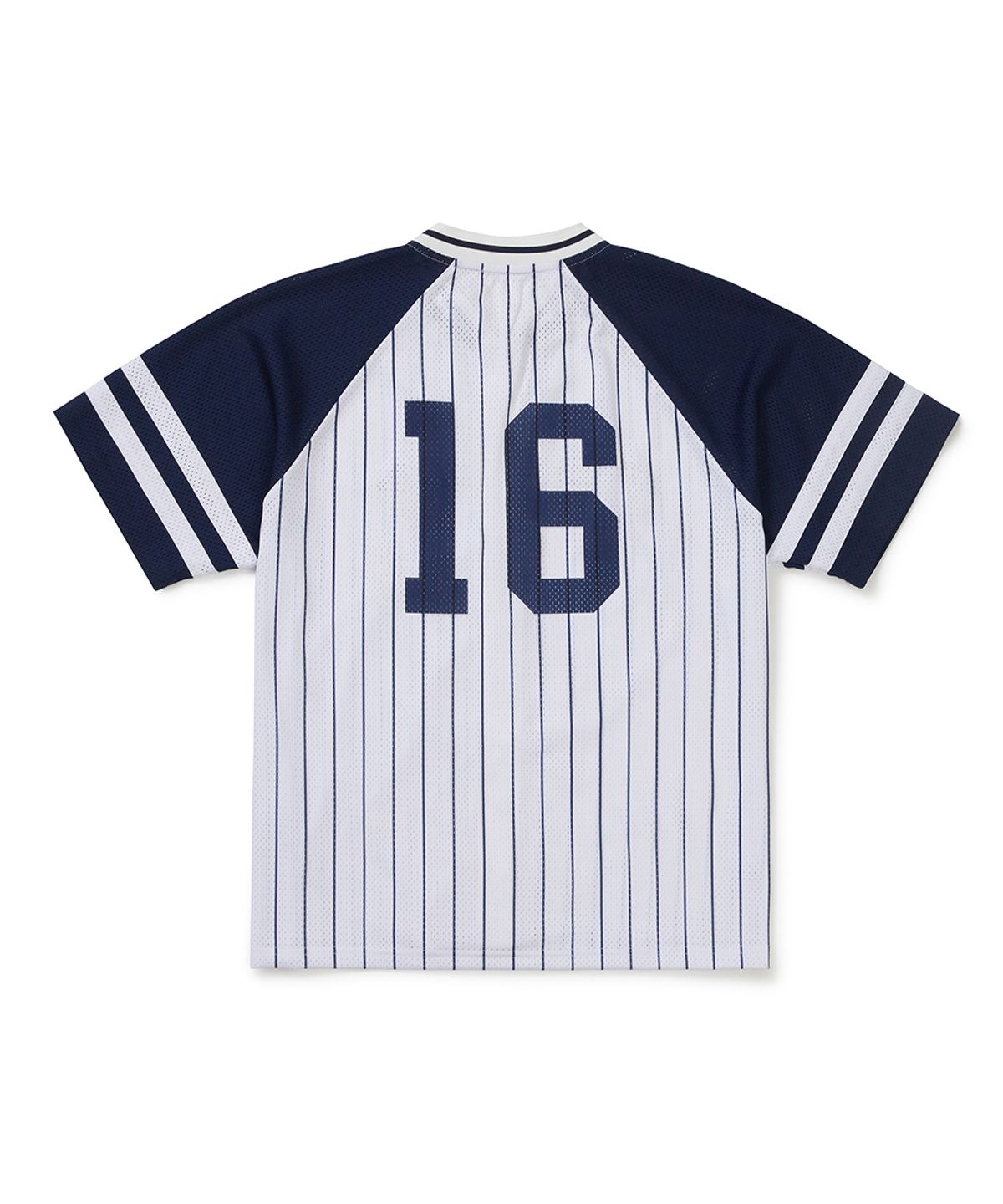 클로브(CLOVE) [26SM clove] Numbering Stripe Baseball Shirt (Navy)
