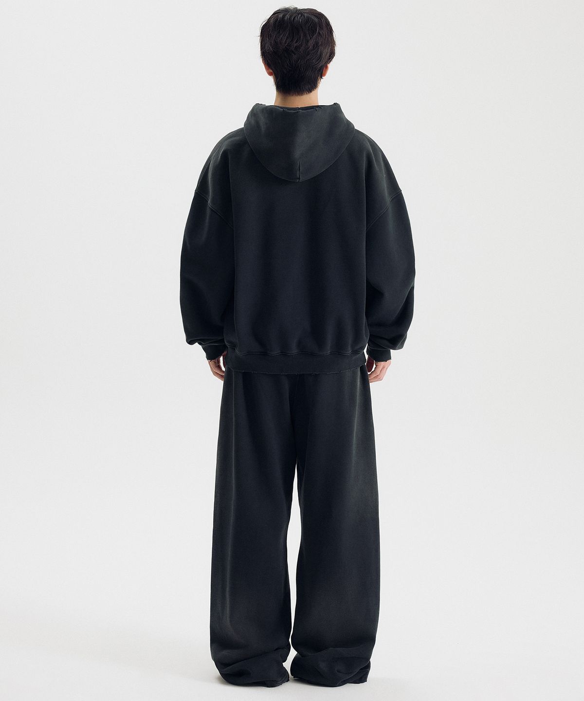 마티레(MTTIRÉ) OPTIMISM VTG WASHED 2WAY ZIP-UP / BLACK
