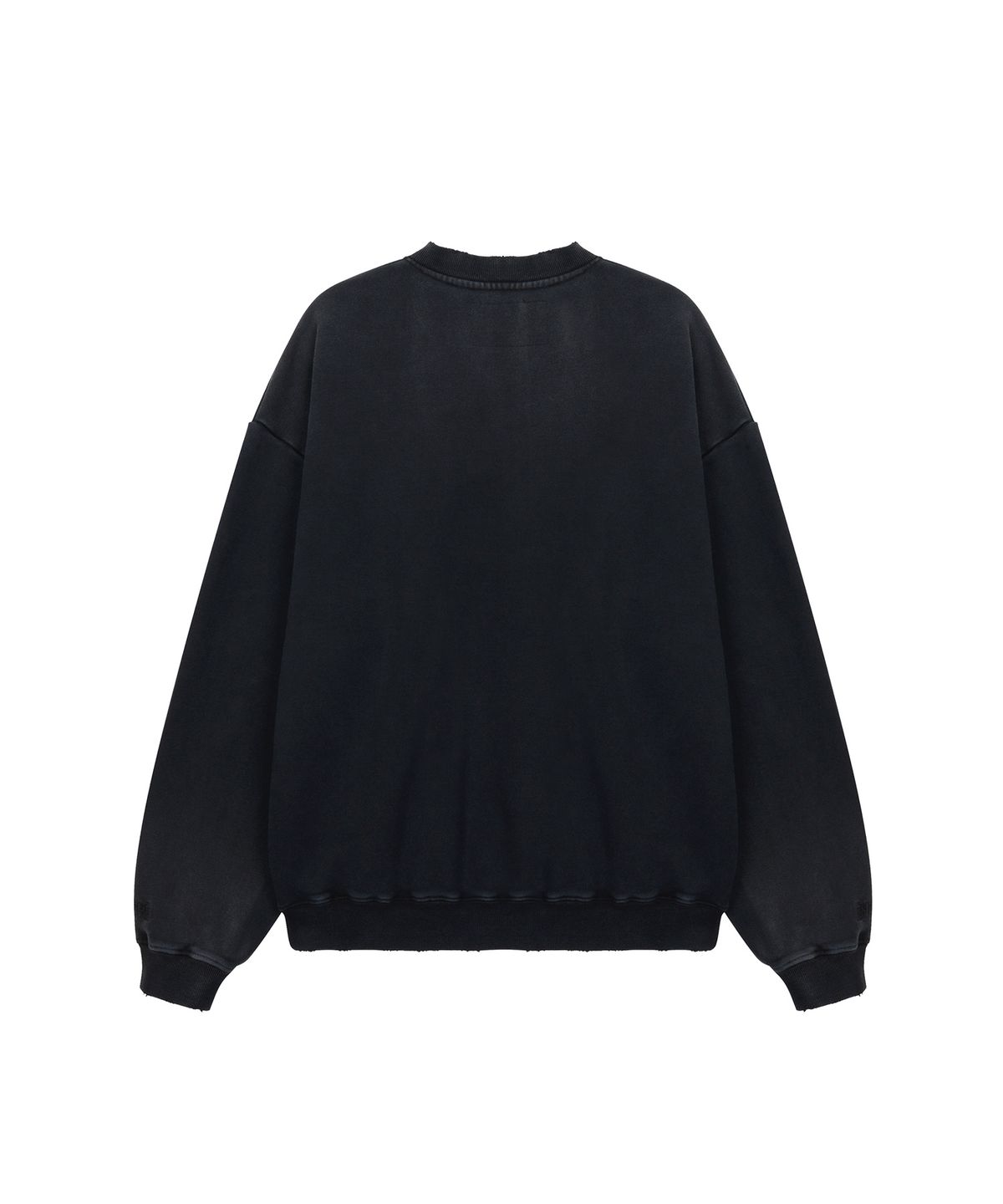 마티레(MTTIRÉ) VTG WASHED HALF ZIP SWEATSHIRT / BLACK