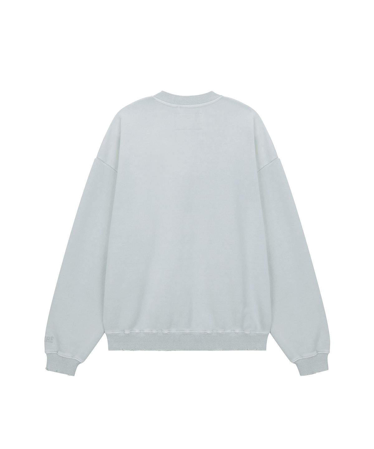 마티레(MTTIRÉ) VTG WASHED HALF ZIP SWEATSHIRT / LIGHT GRAY