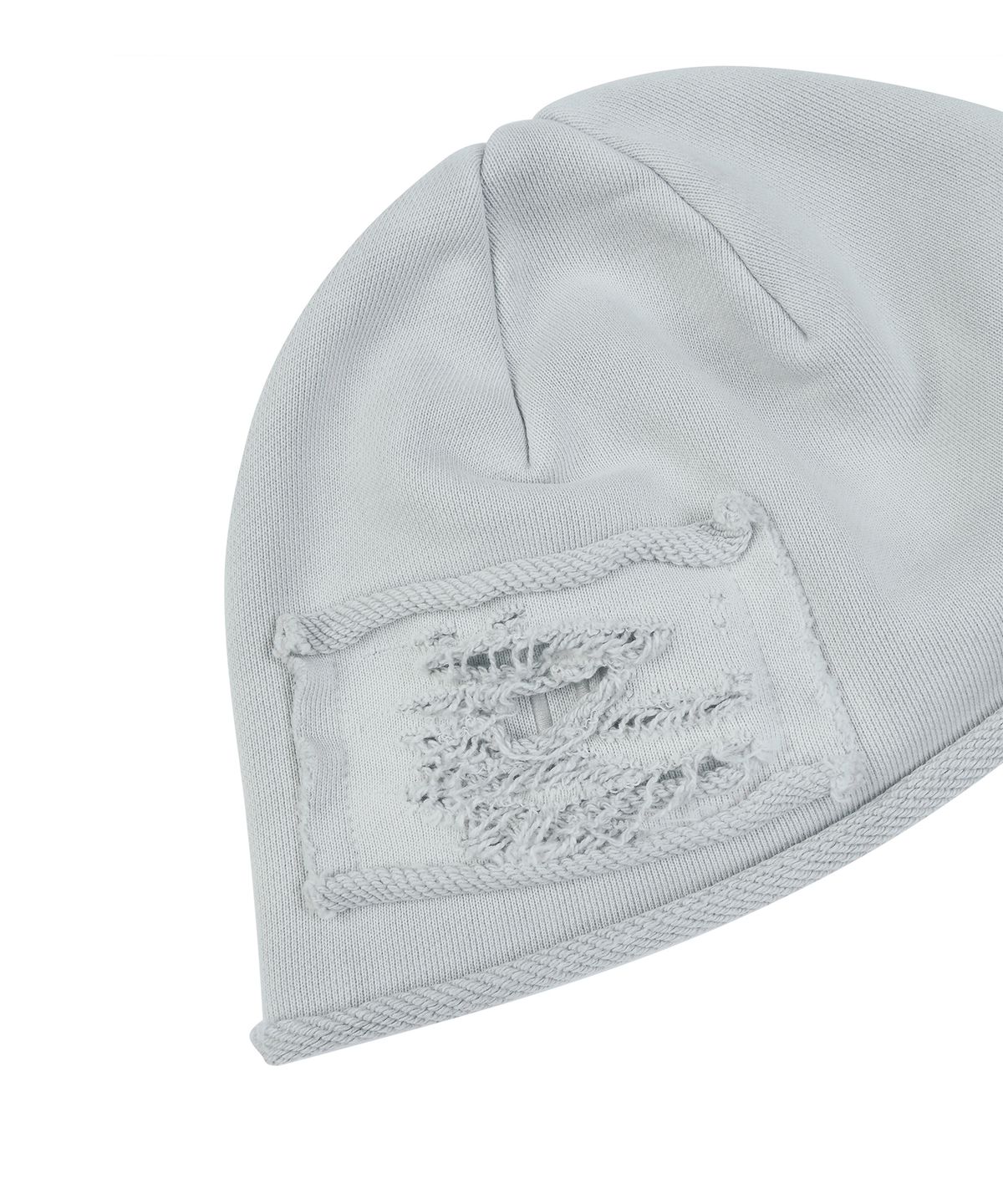 마티레(MTTIRÉ) DESTROYED VTG WASHED BEANIE / LIGHT GRAY