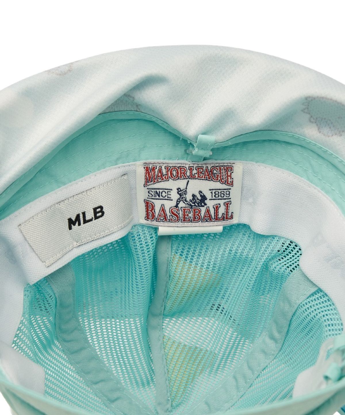 엠엘비 키즈(MLB KIDS) 메가베어프렌즈 넥플랩 메쉬 돔햇 BOS (L.Mint)