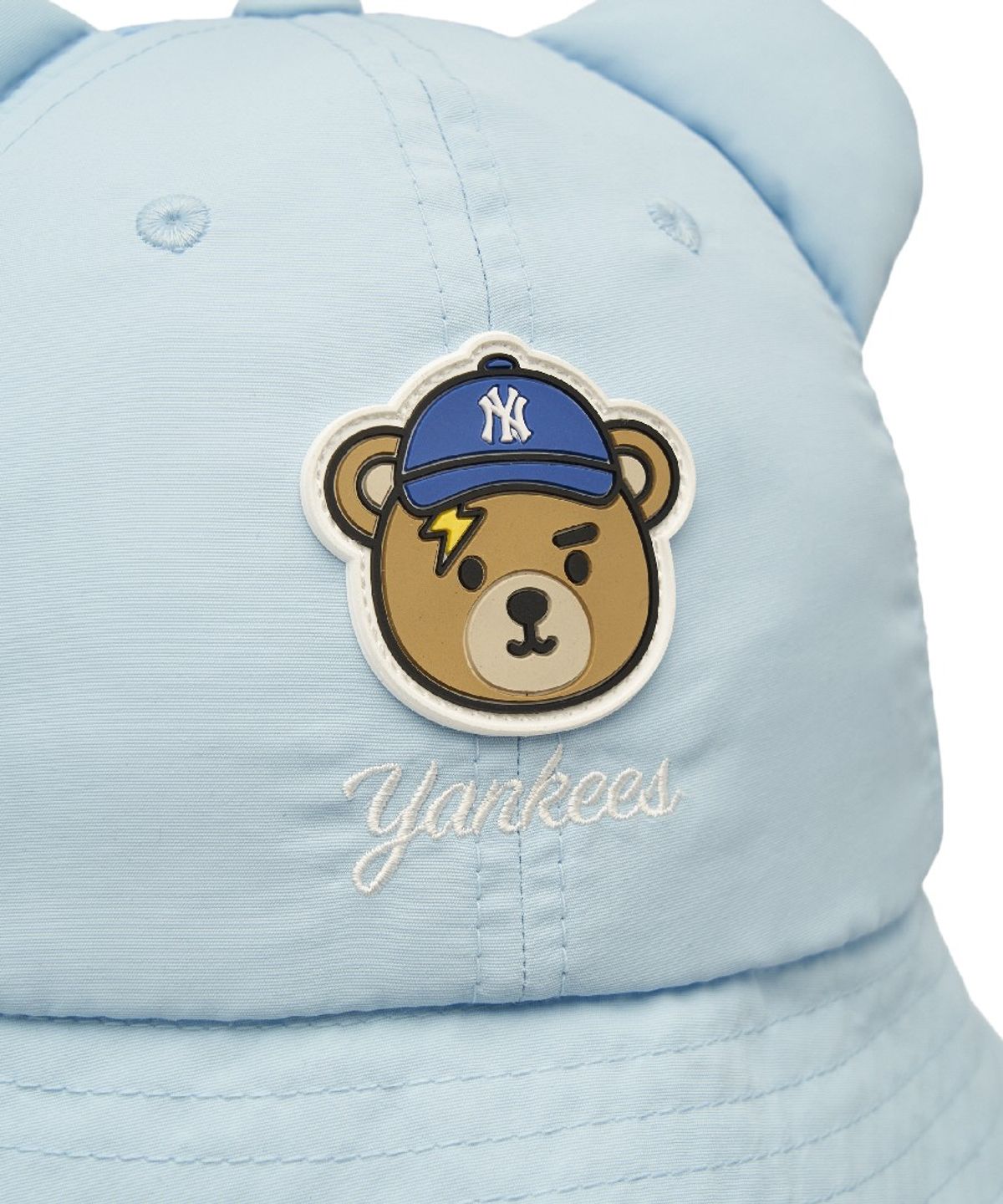 엠엘비 키즈(MLB KIDS) 메가베어프렌즈 넥플랩 메쉬 돔햇 NY (Ptn.Skyblue)