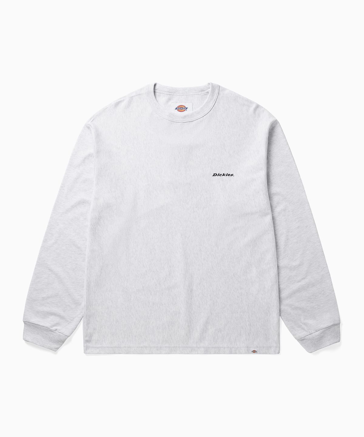 디키즈(DICKIES) 백 모노 로고 롱슬리브 White Melange