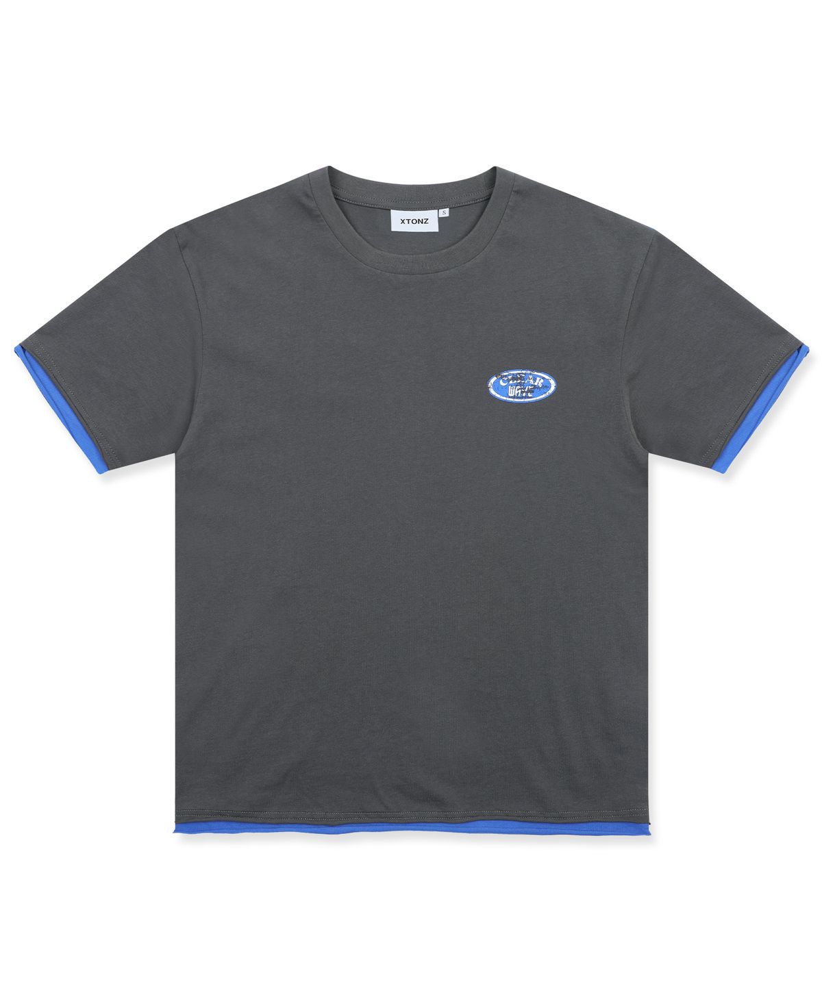 엑스톤즈(XTONZ) XTT155 서핑 레귤러 티셔츠 (CHARCOAL)