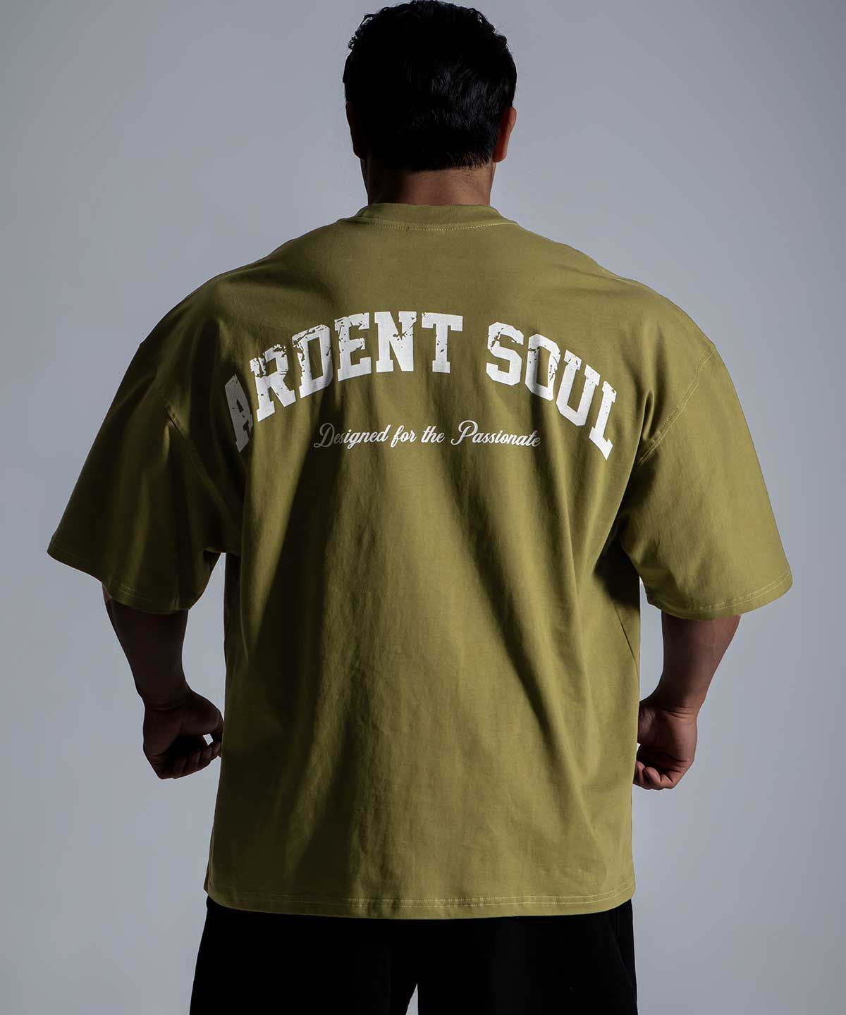 아던트소울(ARDENTSOUL) 백 아치 자이언트핏 반팔 2color