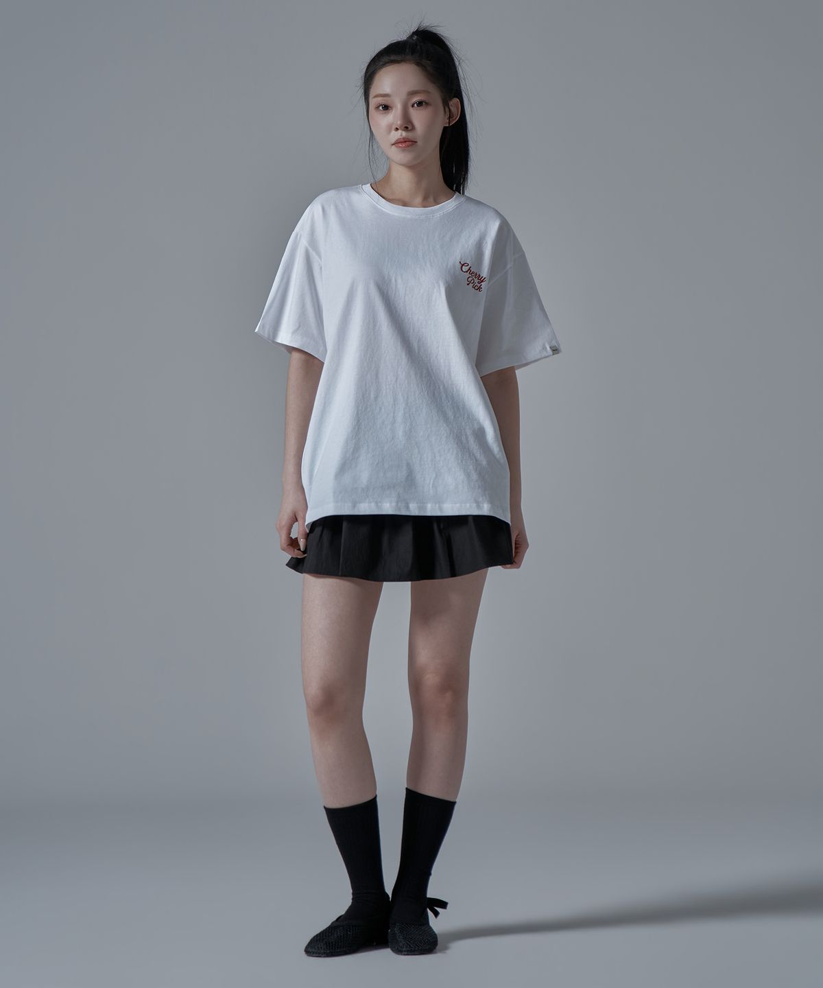 와르 포 우먼(WAARFORWOMAN) WSK-03 캉캉 미니 치마 바지_블랙