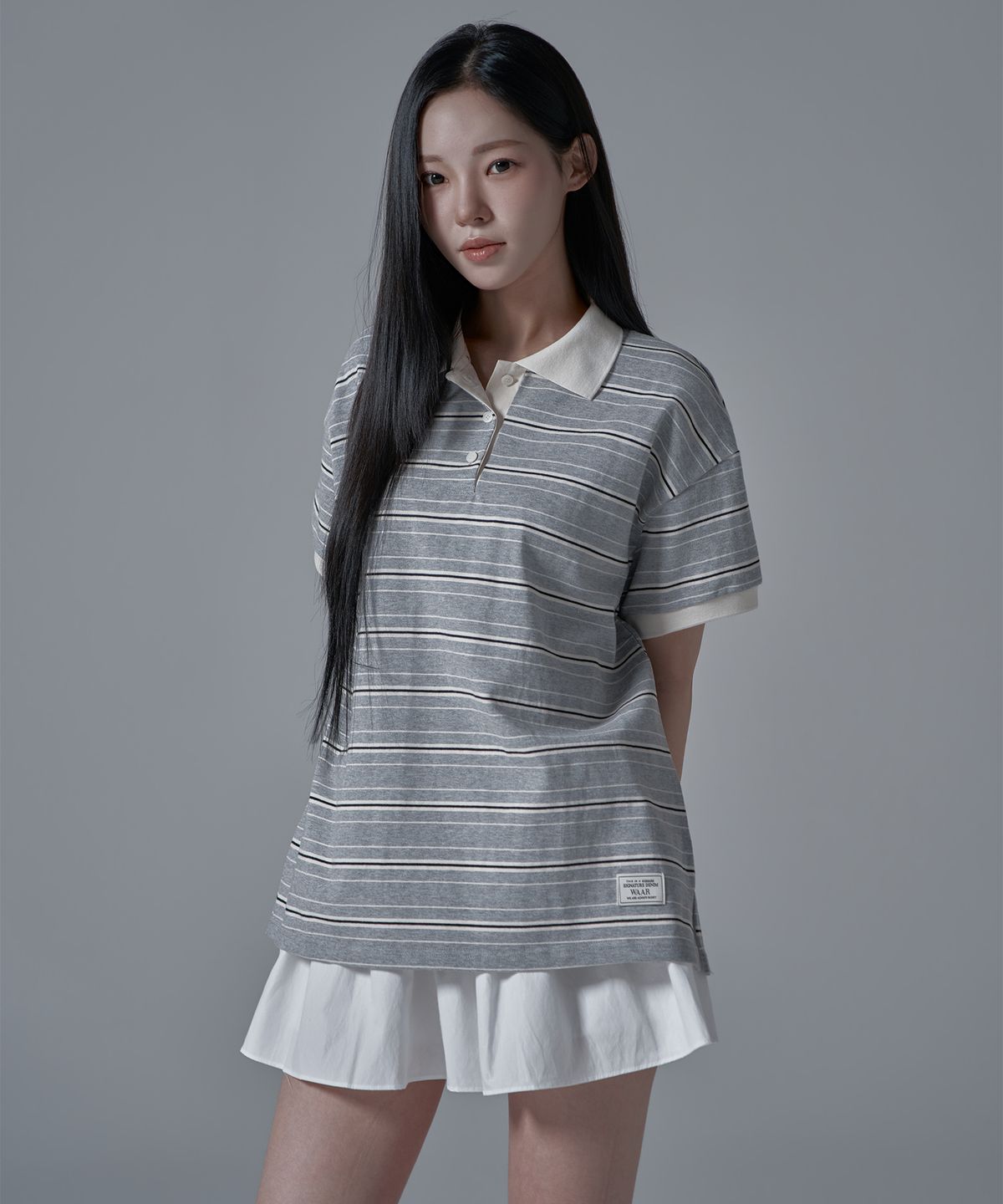 와르 포 우먼(WAARFORWOMAN) WSK-03 캉캉 미니 치마 바지_아이보리