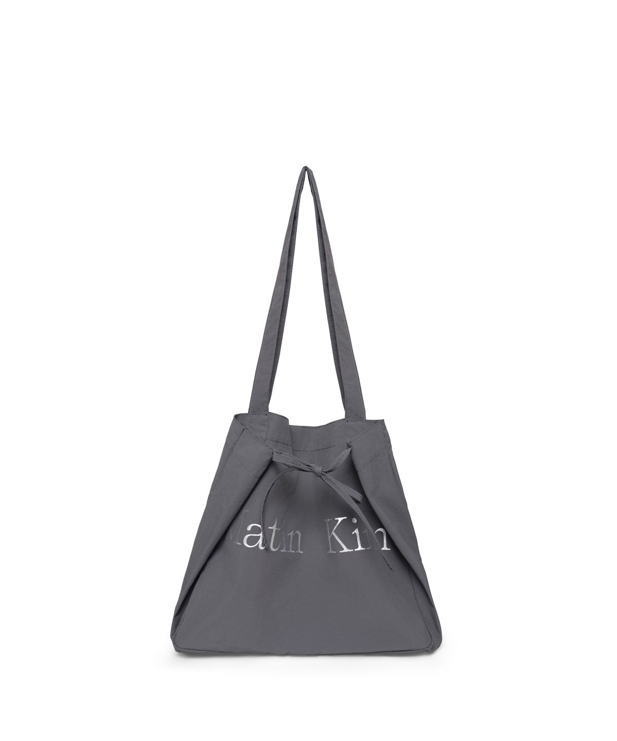 마뗑킴(MATIN KIM) MATIN FABRIC BIG ECOBAG IN CHARCOAL