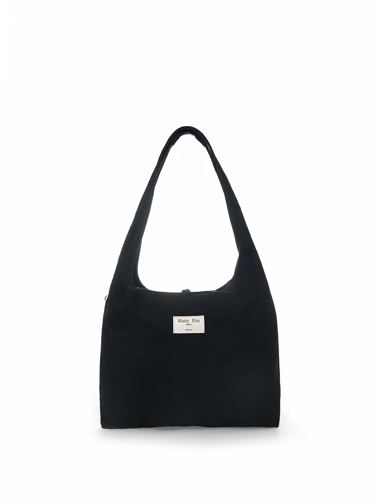 마뗑킴(MATIN KIM) LOGO POINT ROUND ECOBAG IN BLACK