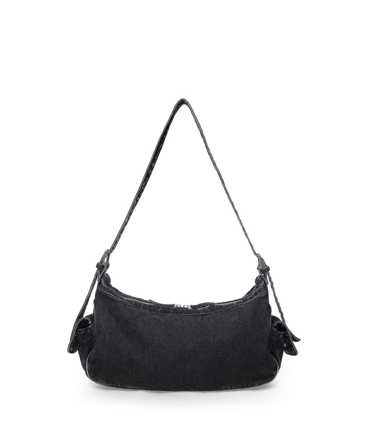 마뗑킴(MATIN KIM) MATIN DUST DENIM SIDE POCKET BAG IN BLACK