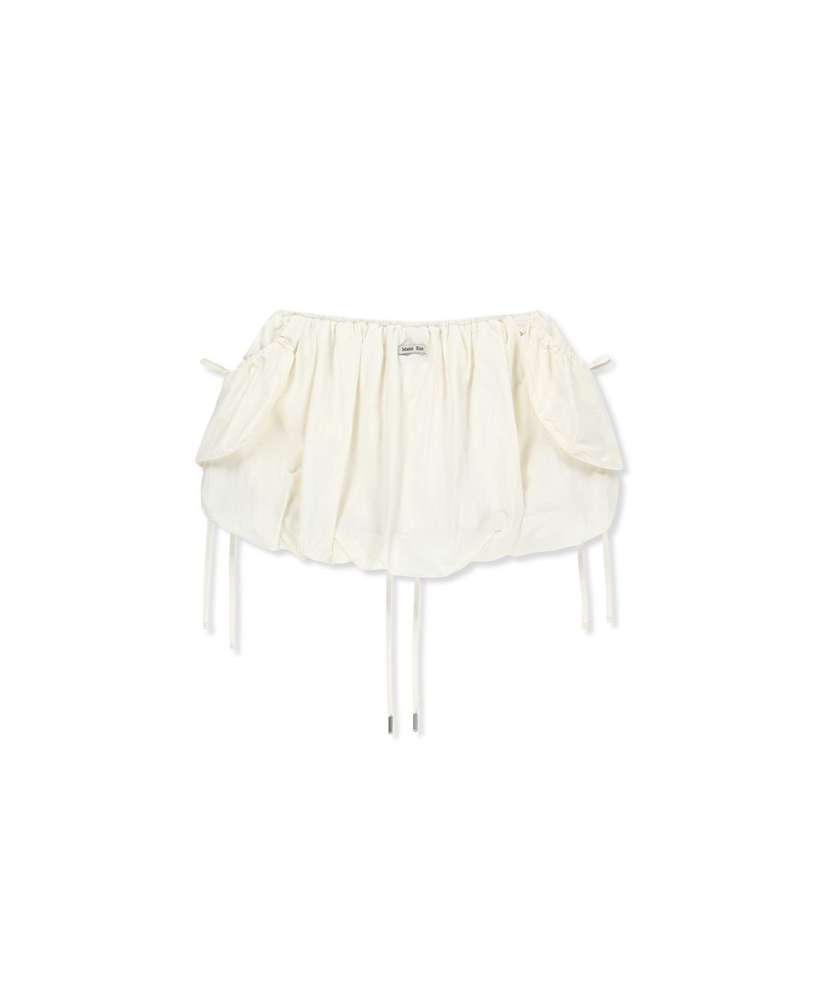 마뗑킴(MATIN KIM) STRAP DETAIL BALLON SKIRT IN IVORY