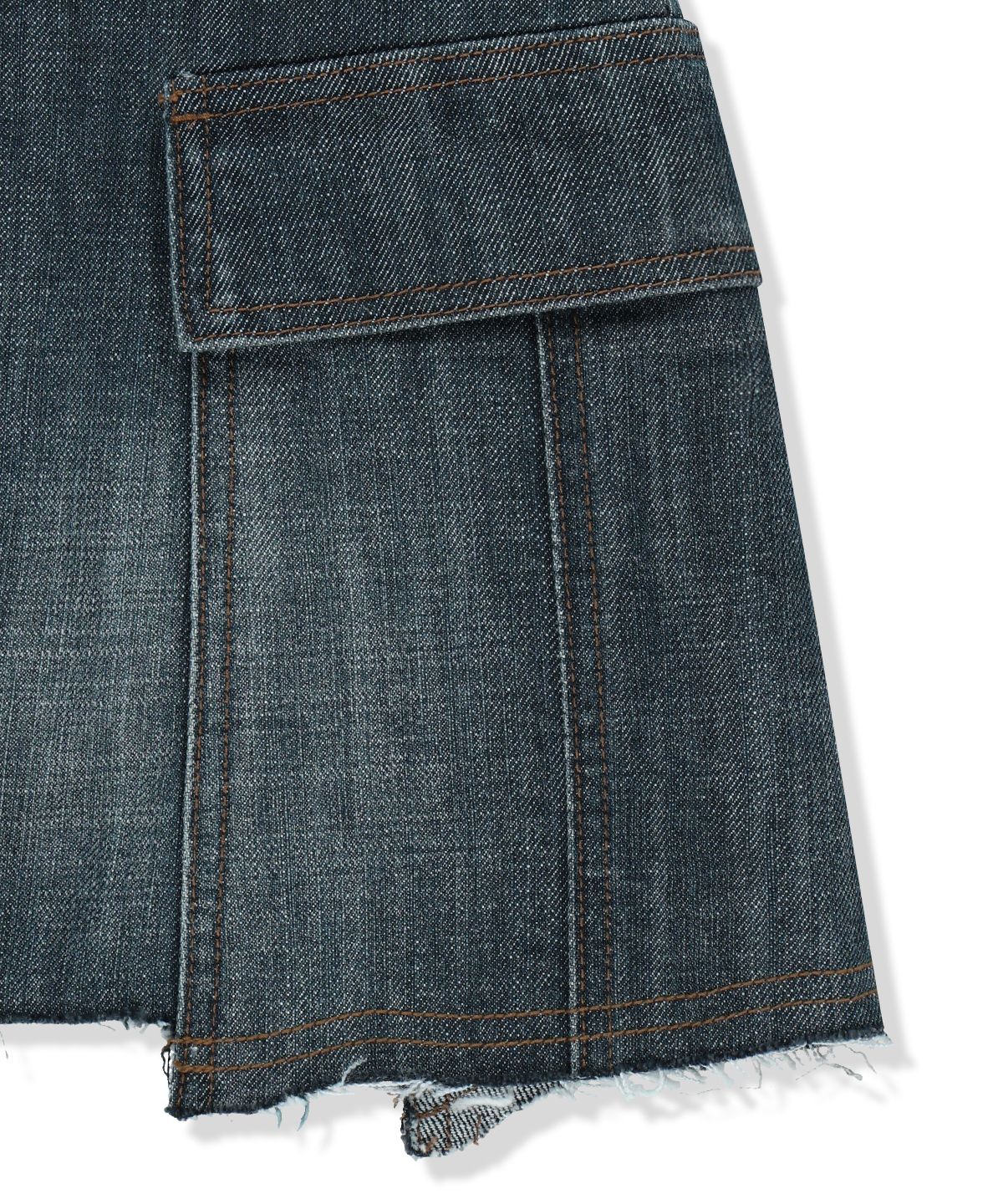마뗑킴(MATIN KIM) CARGO MINI DENIM SKORT IN BLUE