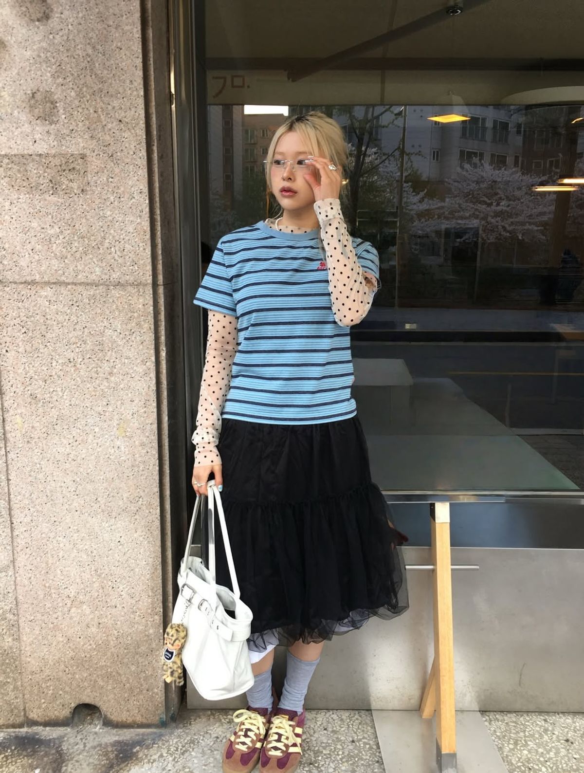 에이카화이트(AECA) (Woman) EVERYDAY AECA CLOVER HALF SLEEVE TEE (10color)