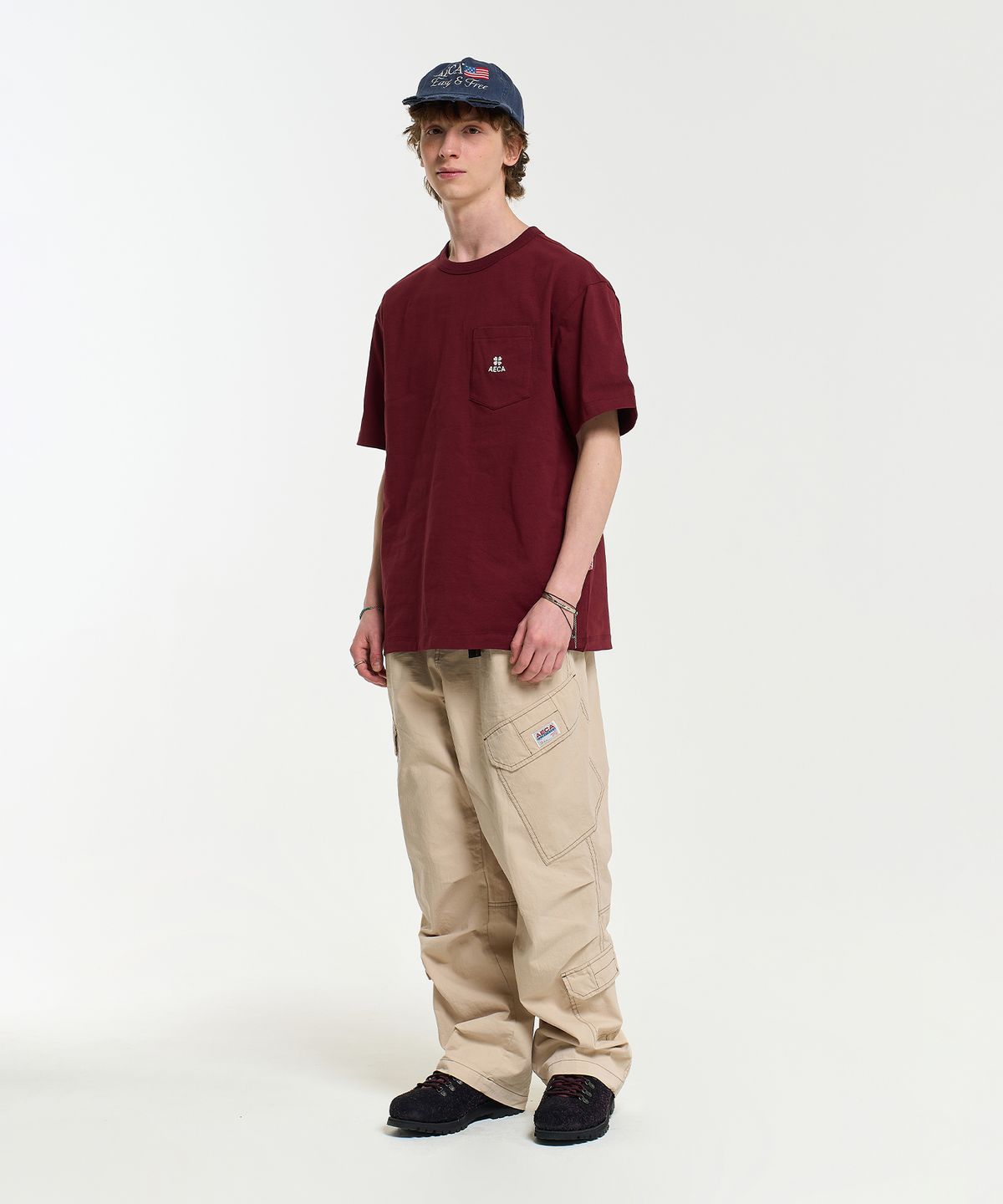 에이카화이트(AECA) (Unisex) EVERYDAY AECA CLOVER POCKET TEE (7color)